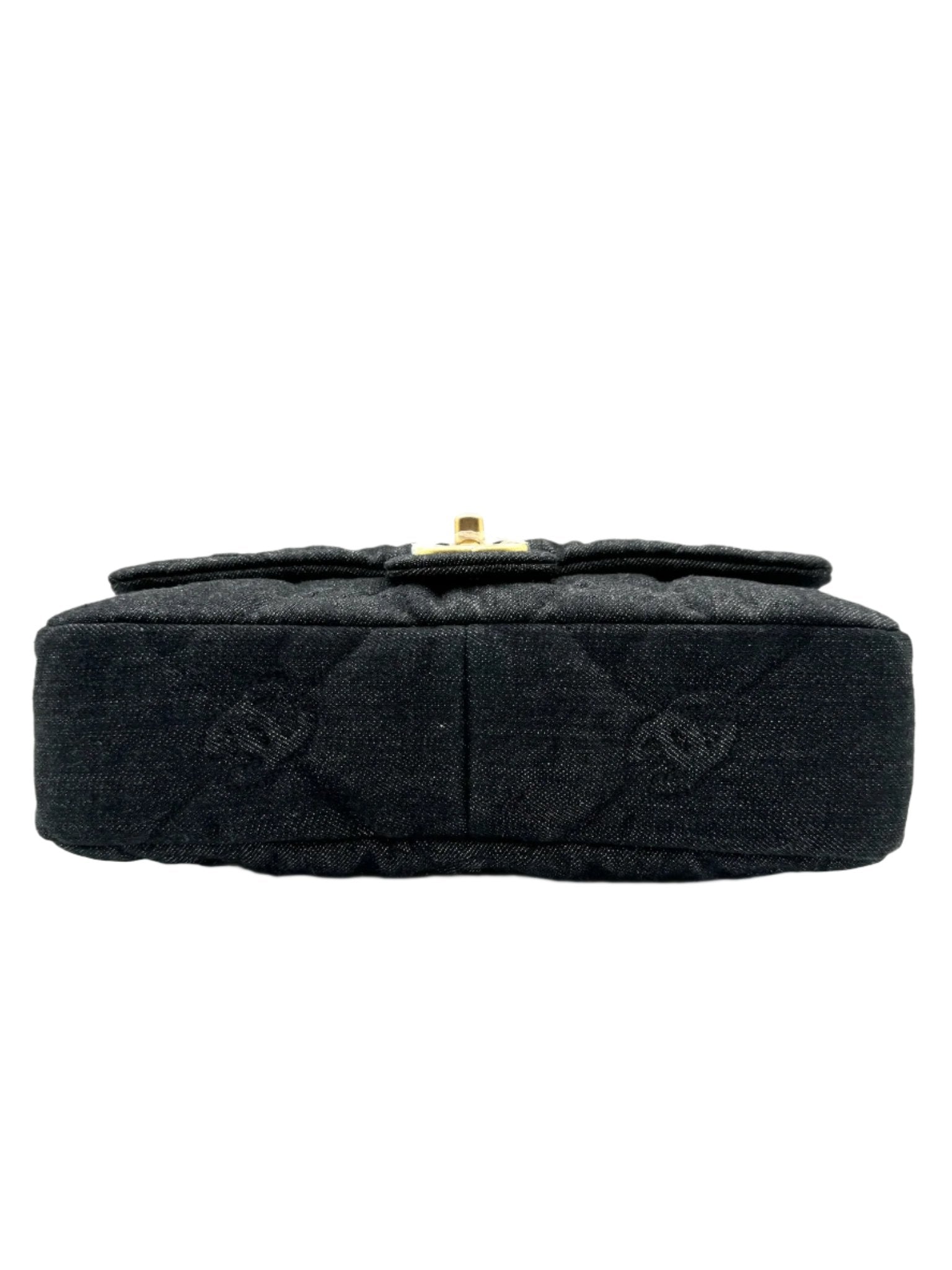Chanel Black Denim CC Funky Town Flapbag