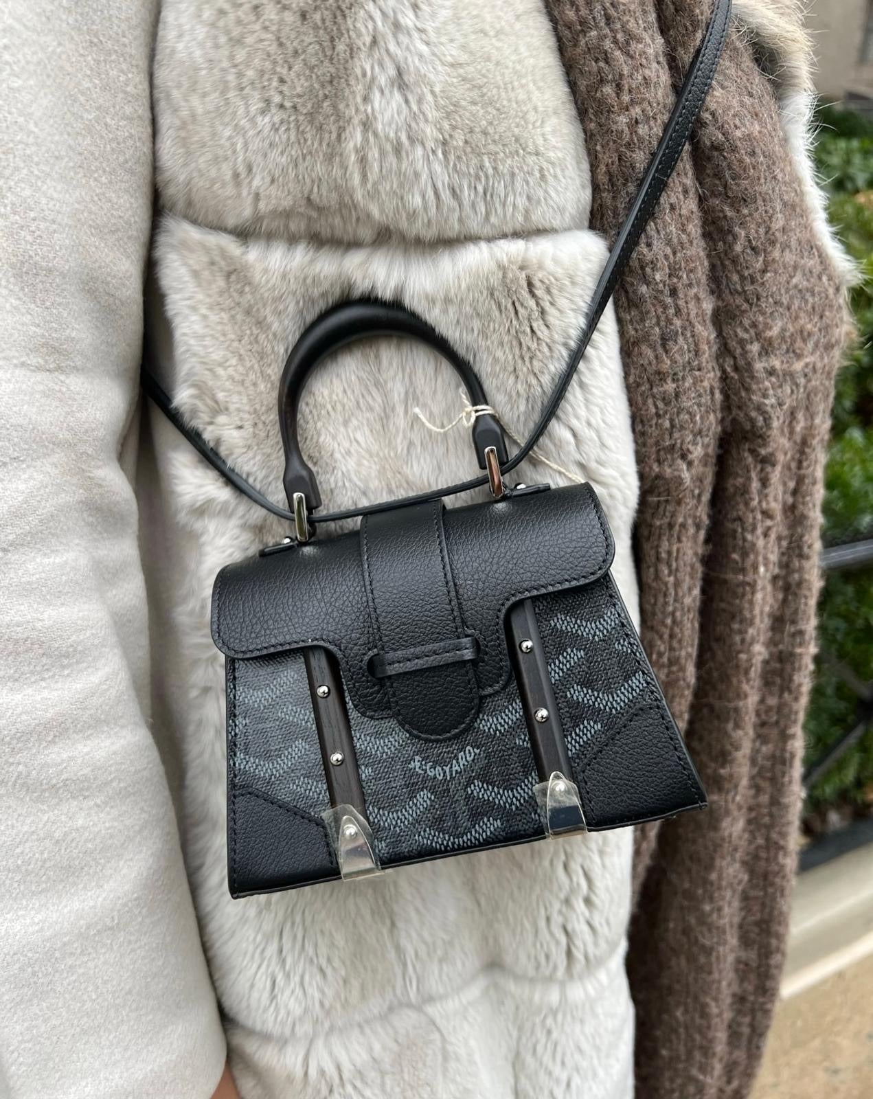 GOYARD Nano Saigon Jetblack Structure