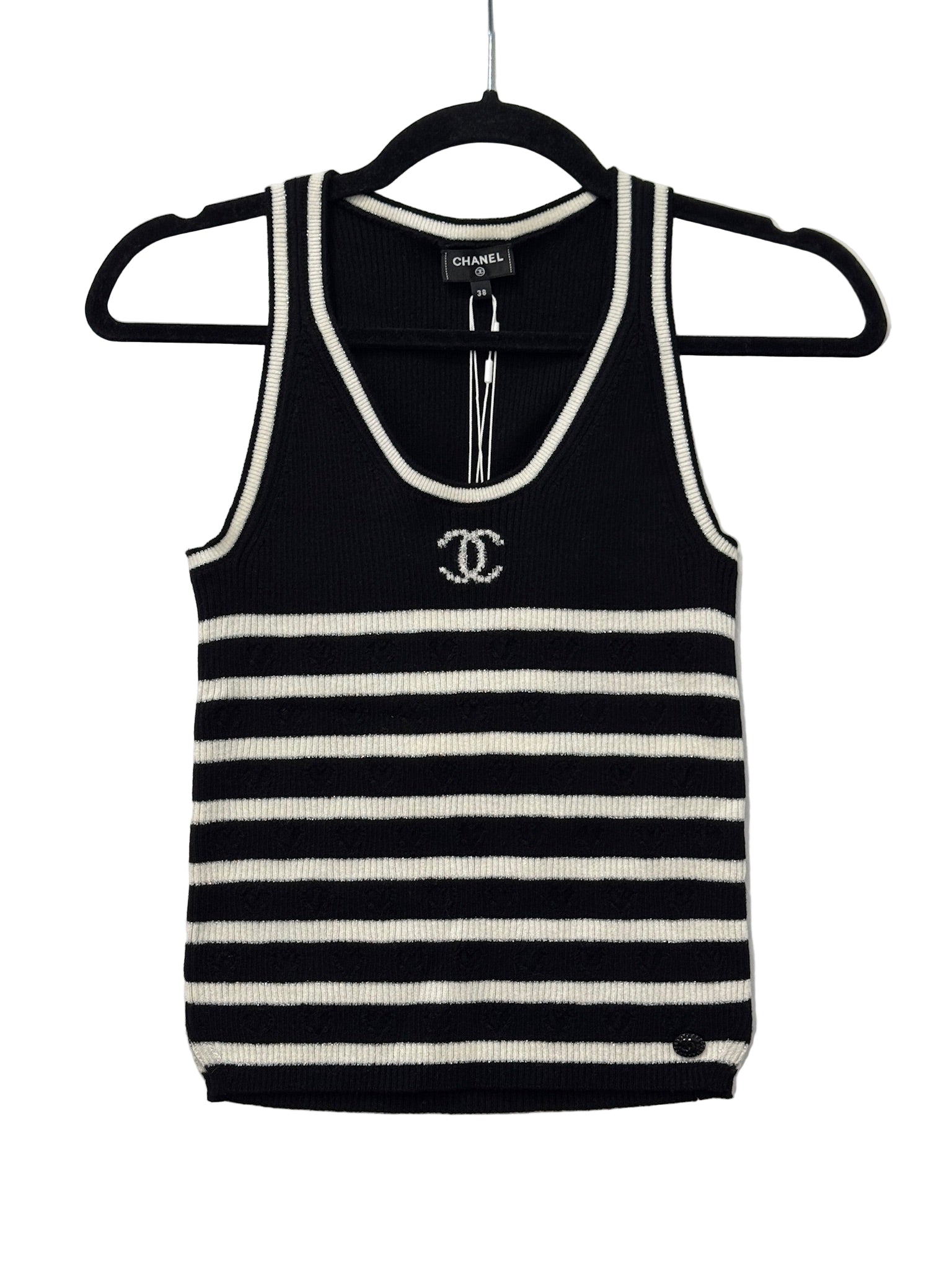 a*n様 CHANEL ロゴプリント タンクトップシルク100% 38 a*n様 CHANEL ロゴプリント タンクトップシルク100% 38 【公式通販】