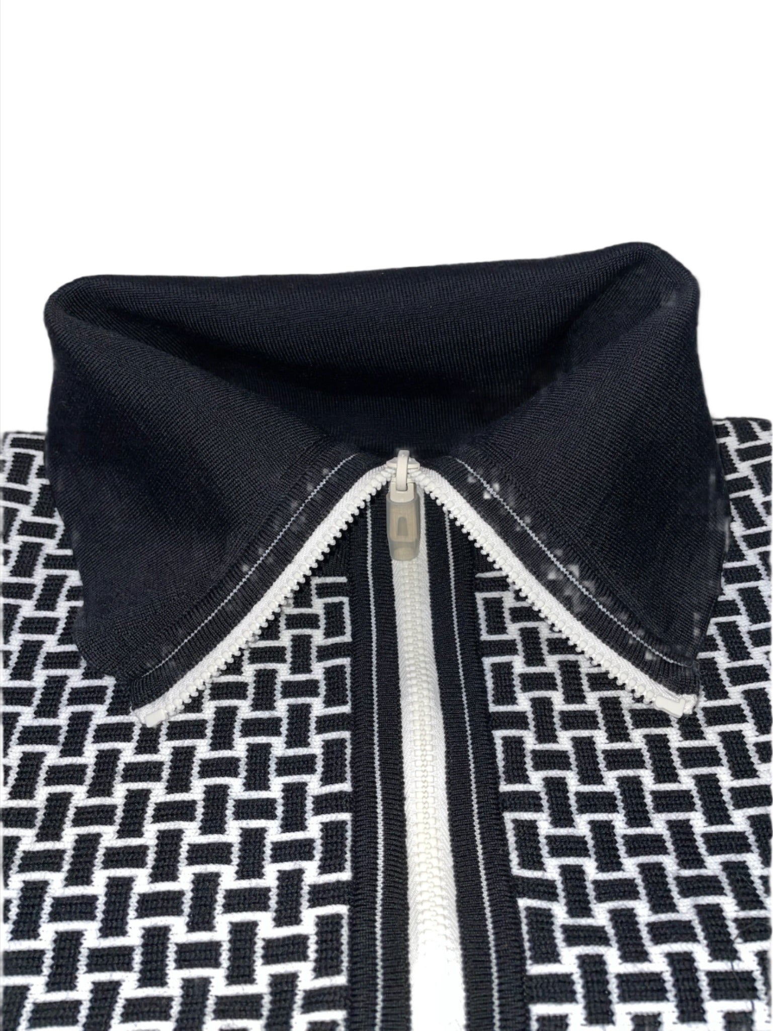 Hermes Black and White Zipper Jacket