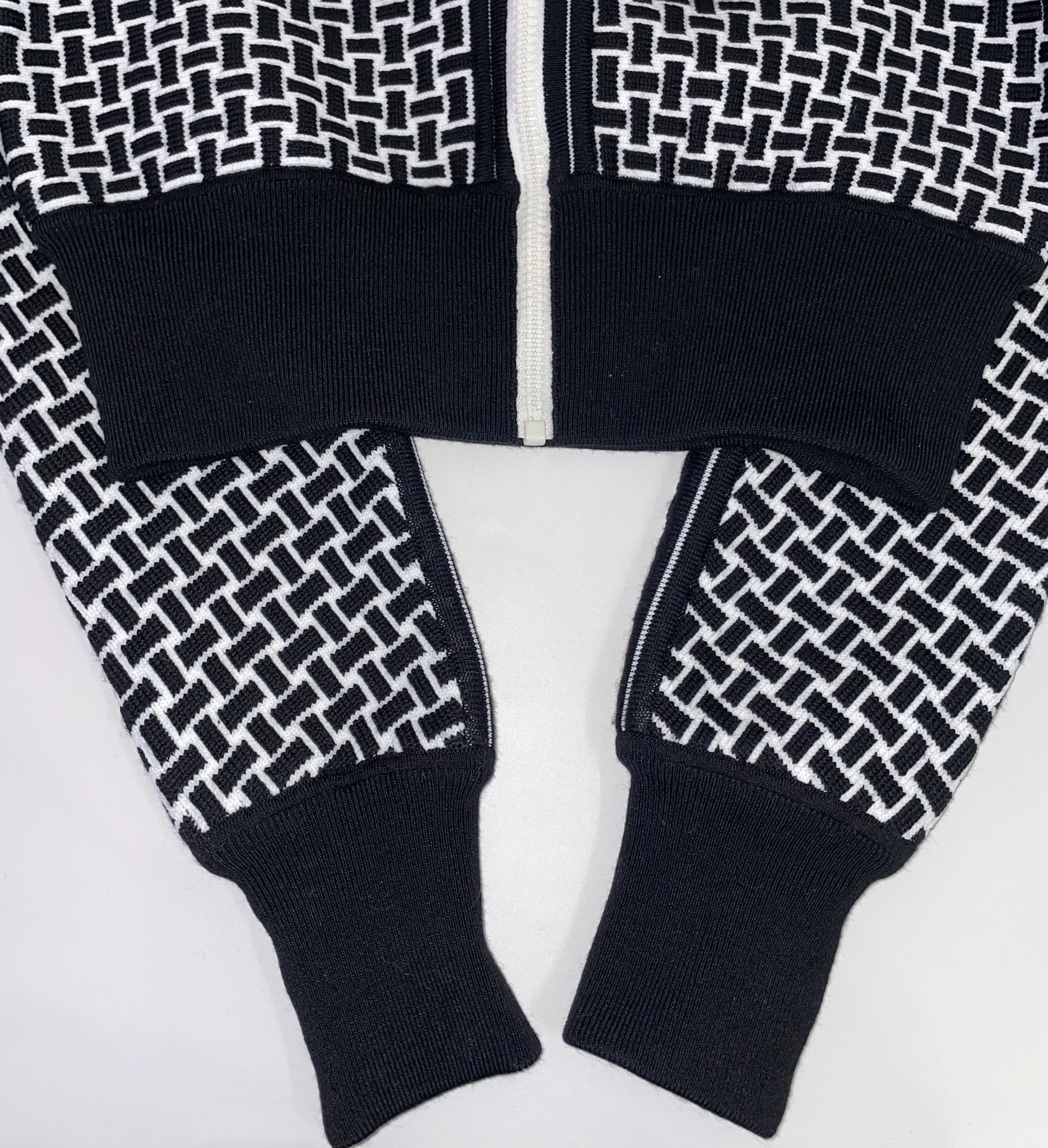 Hermes Black and White Zipper Jacket