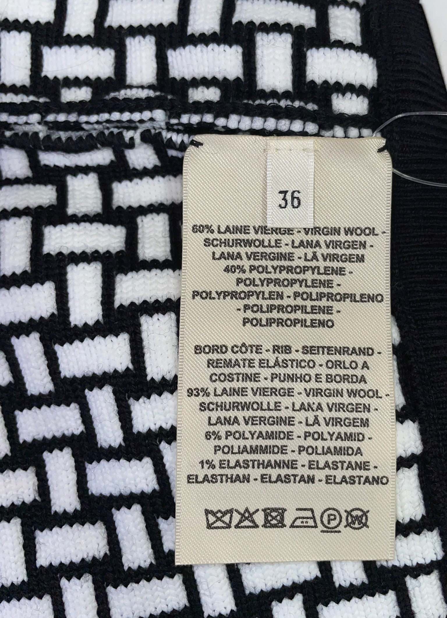 Hermes Black and White Zipper Jacket