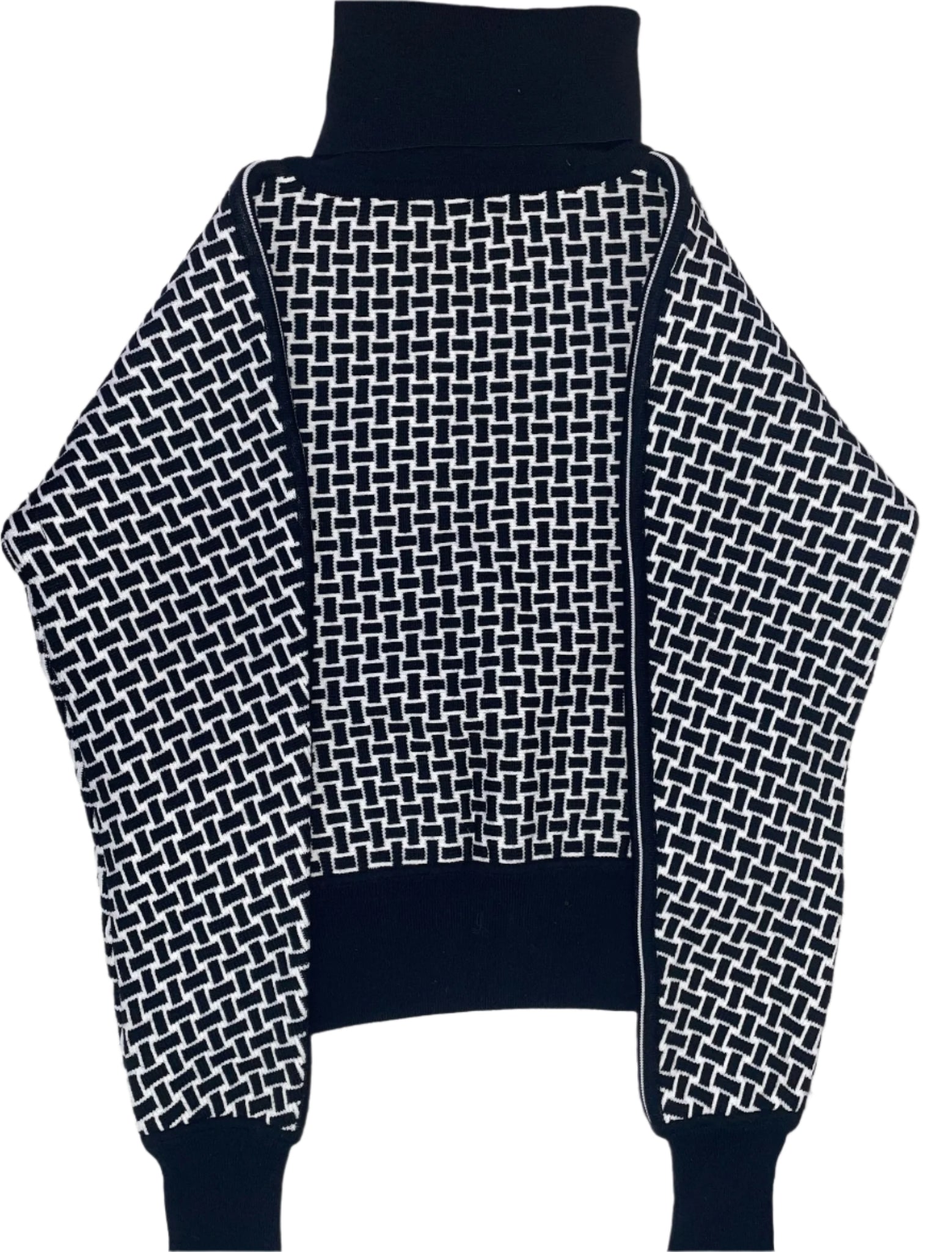 Hermes Black and White Zipper Jacket