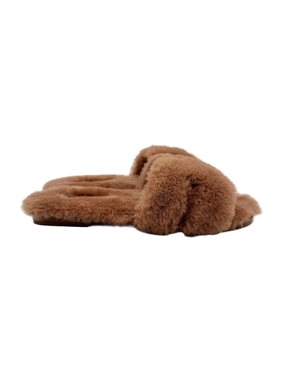Hermès Brown Shearling Orans