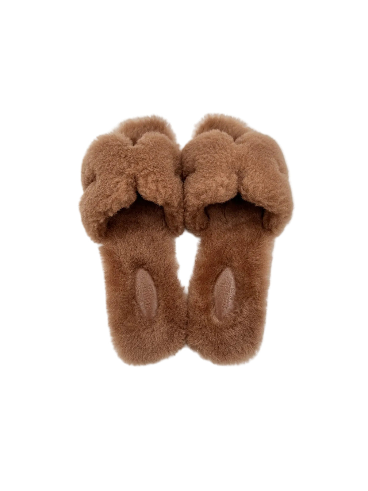 Hermès Brown Shearling Orans