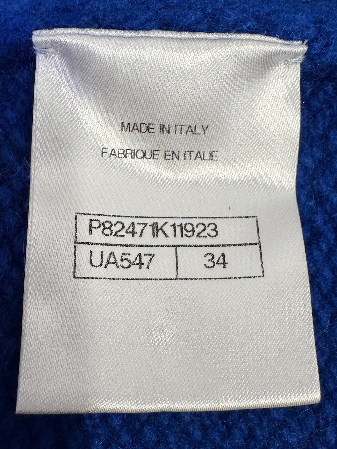 CHANEL Superman CC Cashmere Pullover Sweater