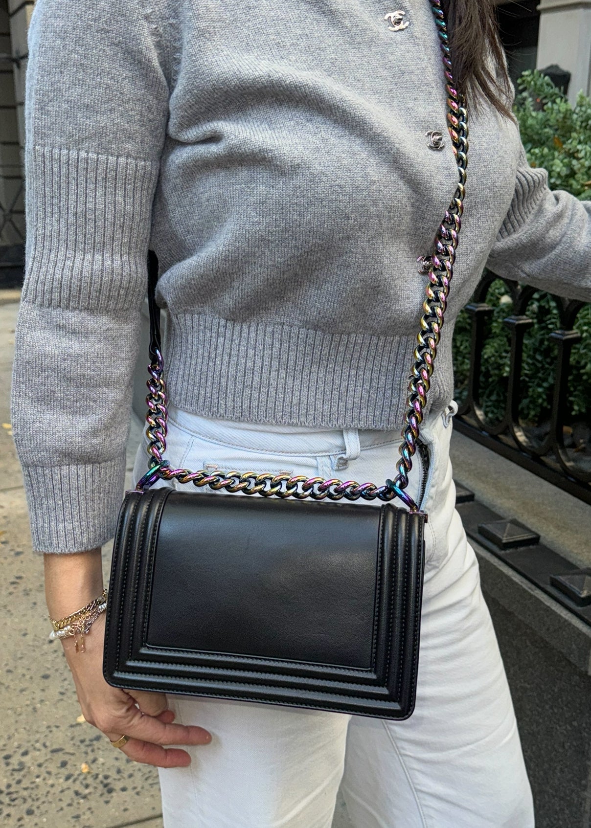 Chanel LED Light Black Boy Bag