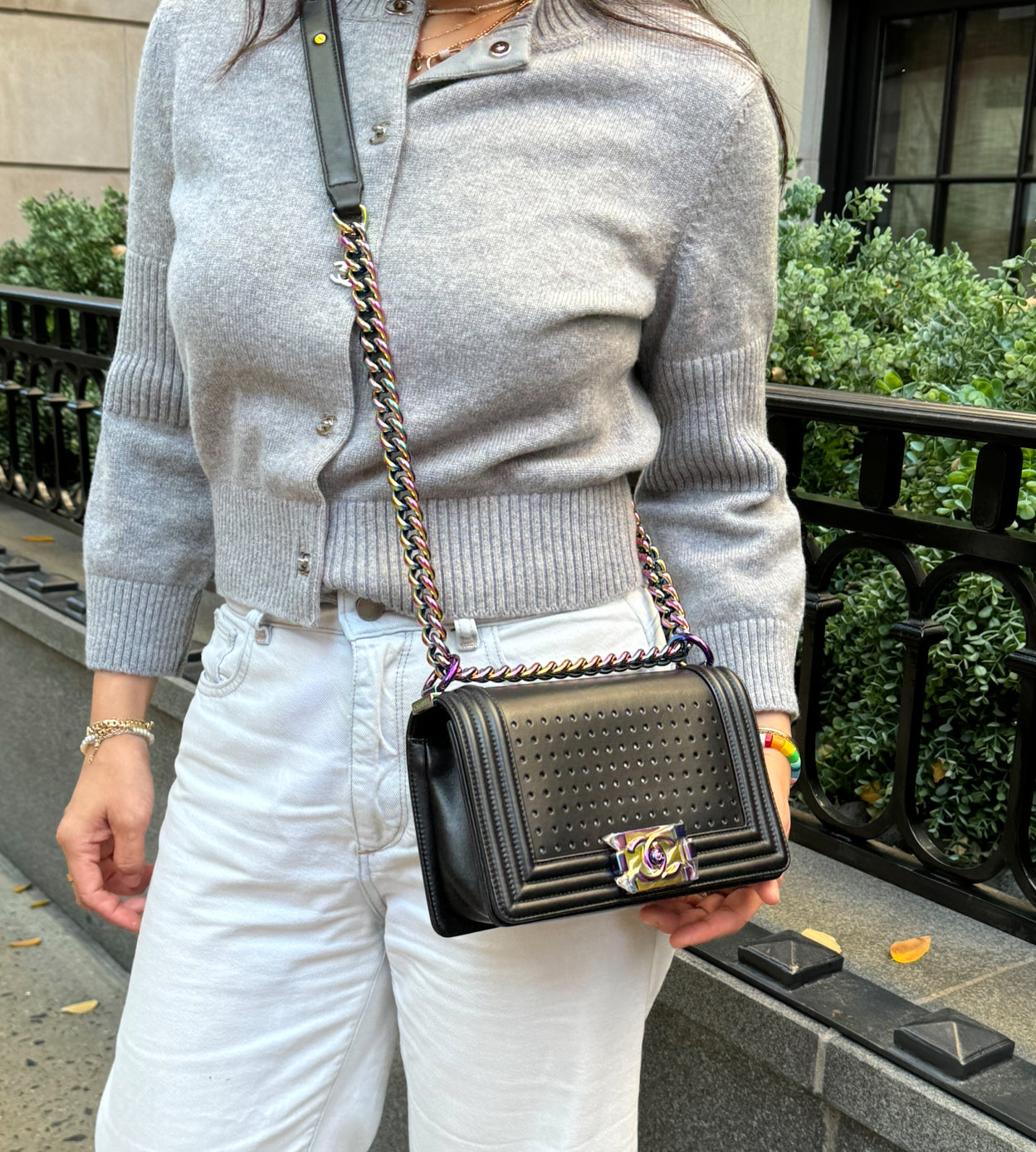 Chanel LED Light Black Boy Bag