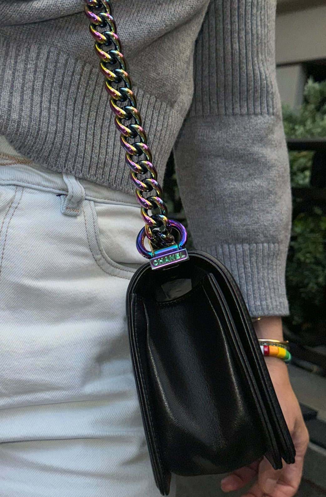 Chanel LED Light Black Boy Bag