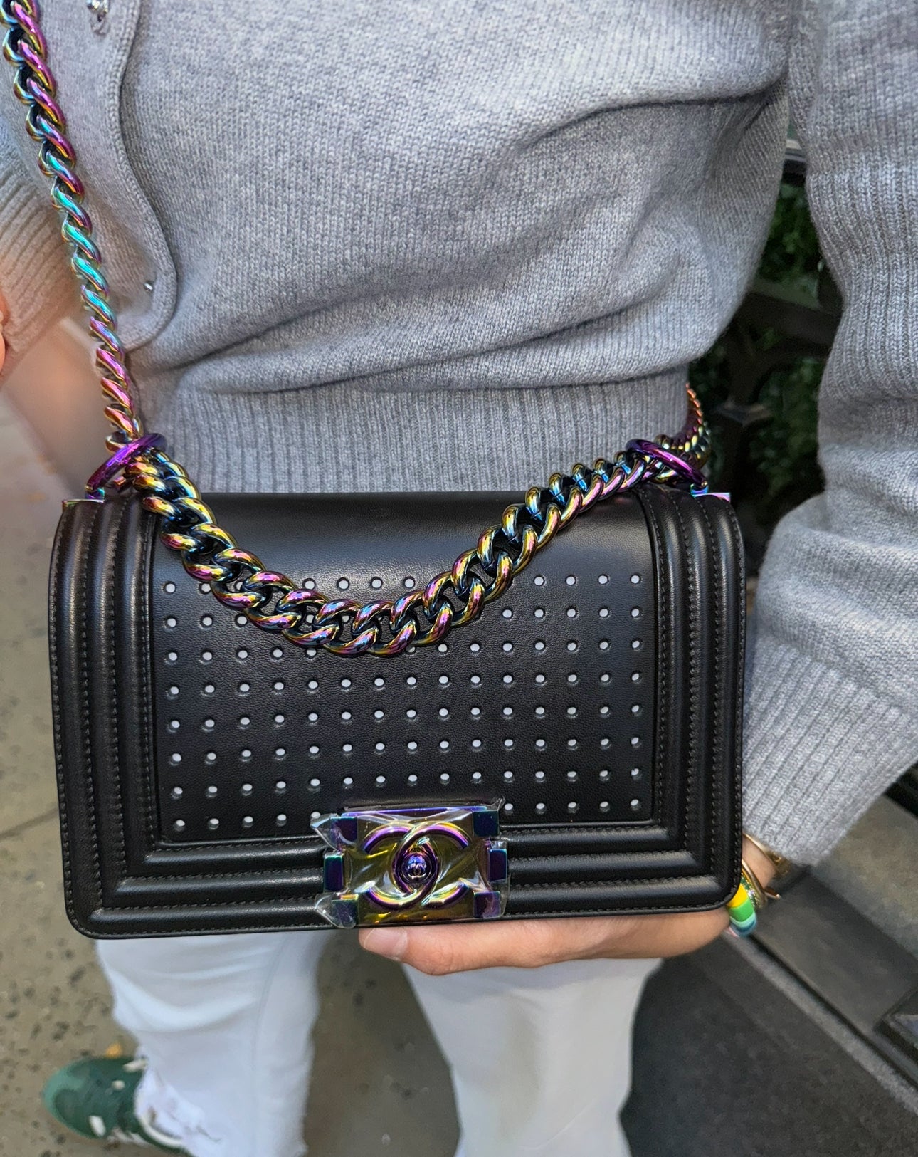 Chanel LED Light Black Boy Bag