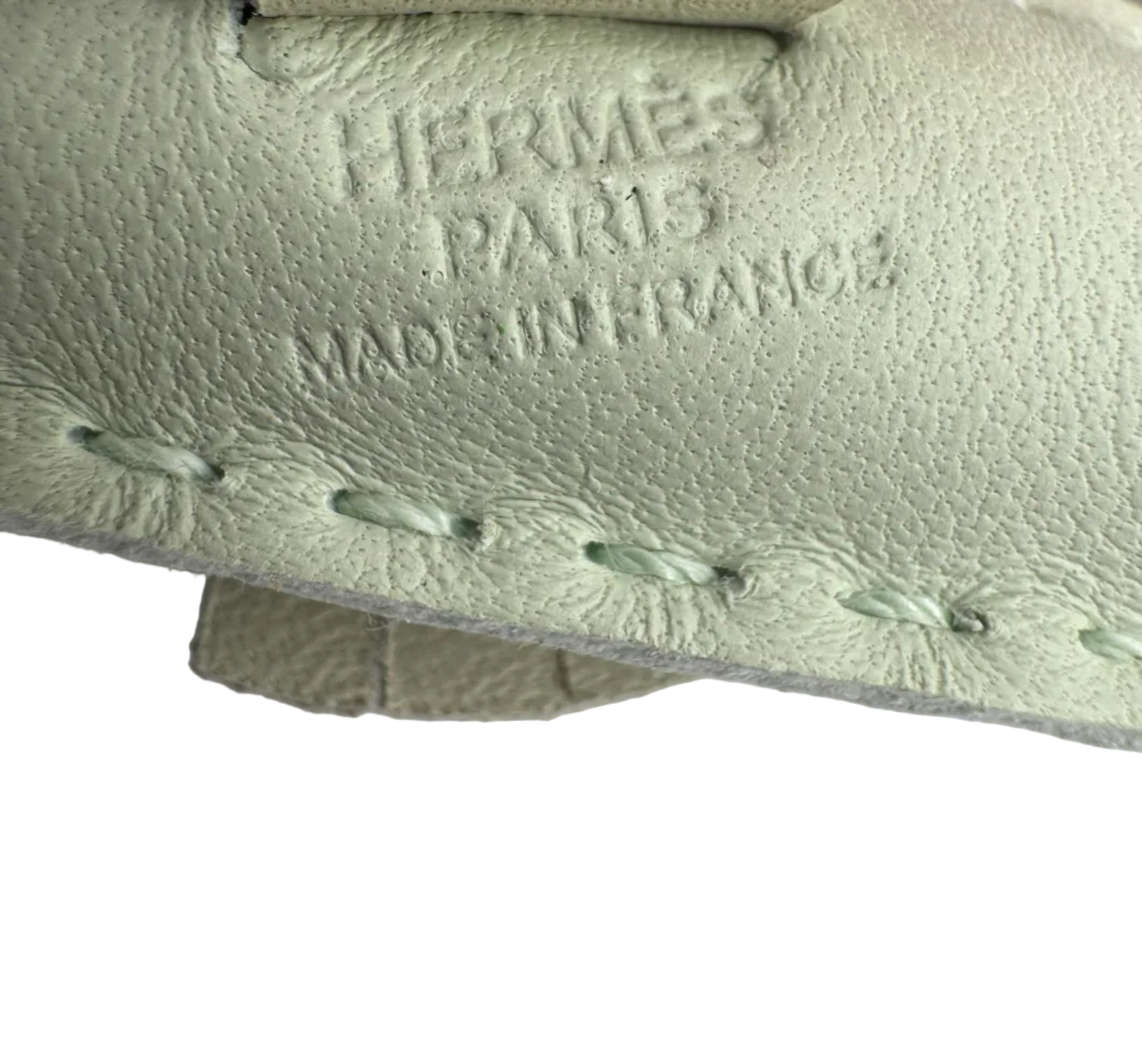 Hermès Seahorse Bag Charm Vert Comic Vert Fizz