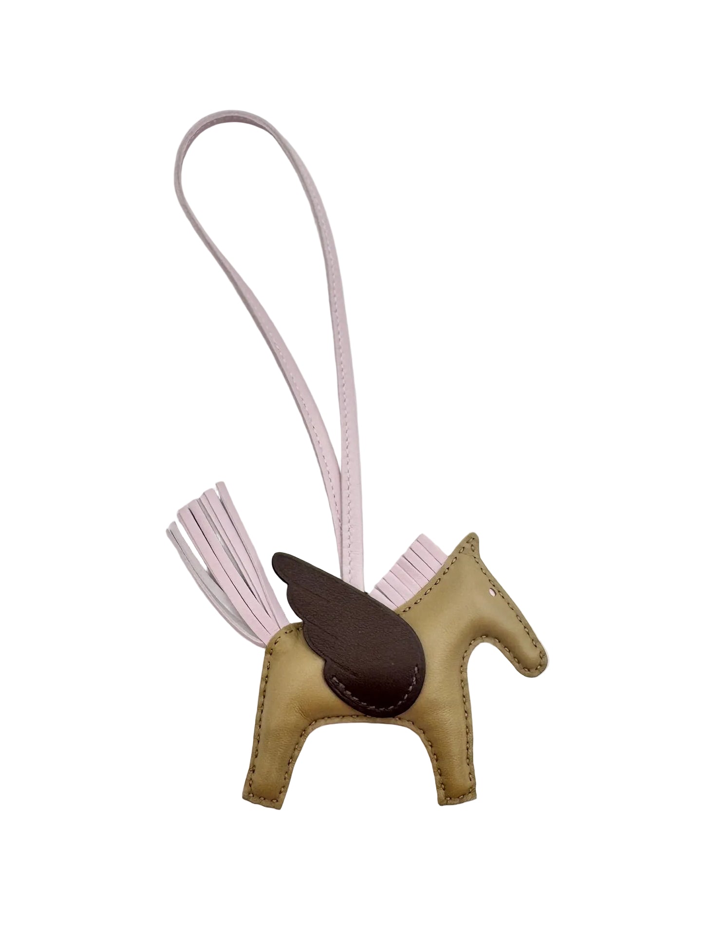 Hermès Rodeo PM Pegase Bag Charm Beige Marfa Mauve Pale Moka