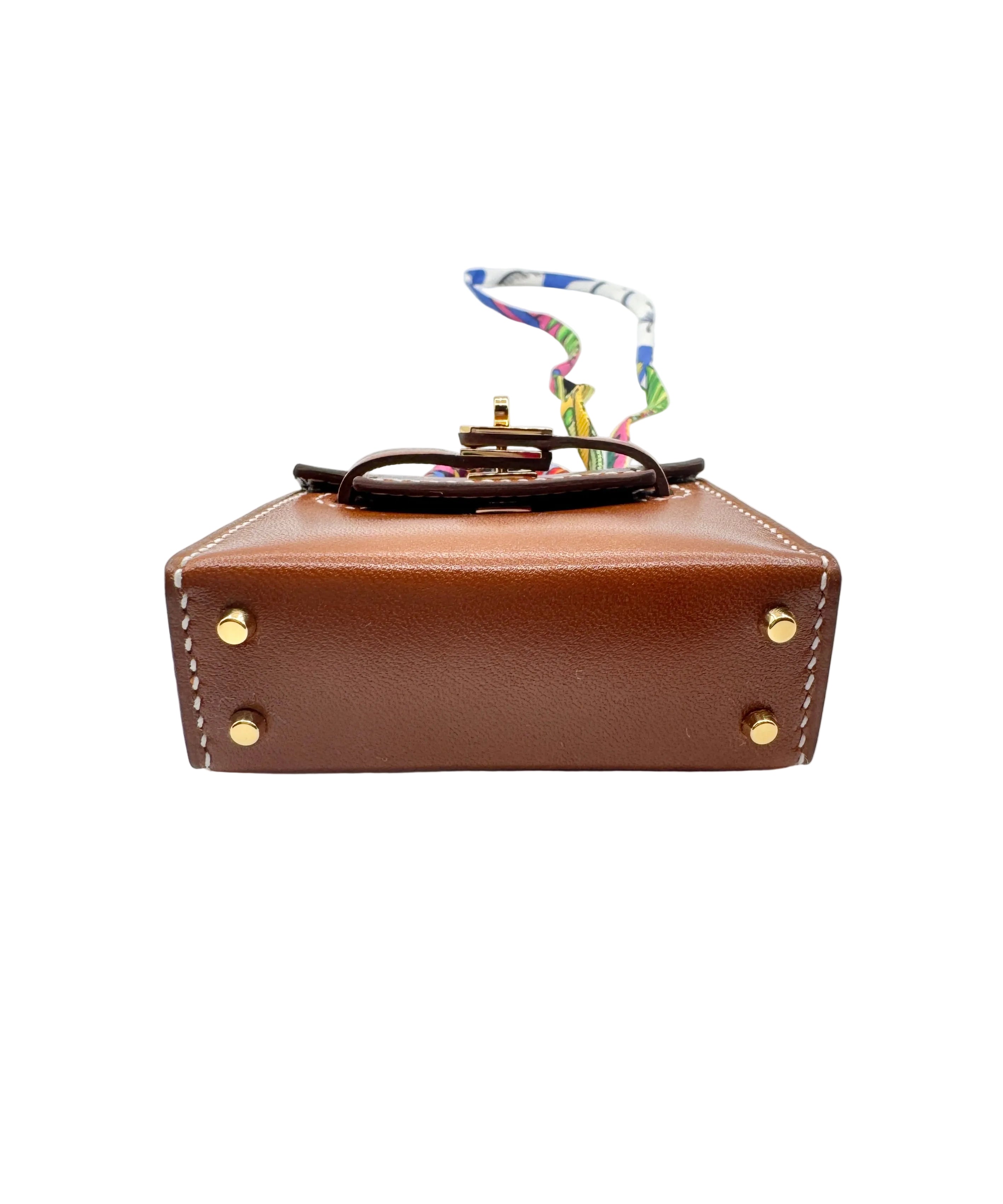 Hermès Micro Kelly Brown Bag Charm