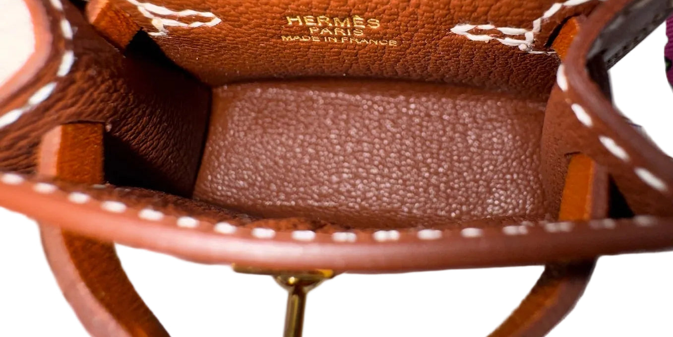 Hermès Micro Kelly Brown Bag Charm