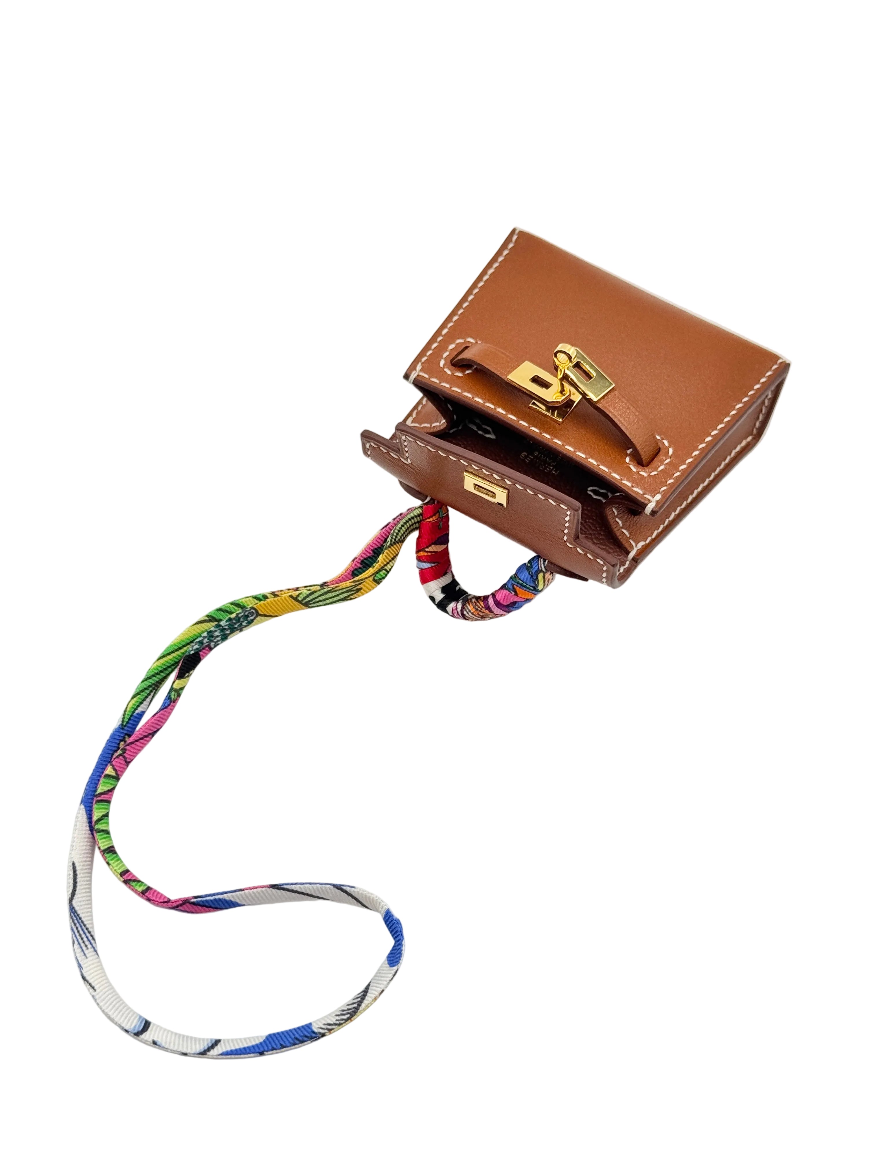 Hermès Micro Kelly Brown Bag Charm