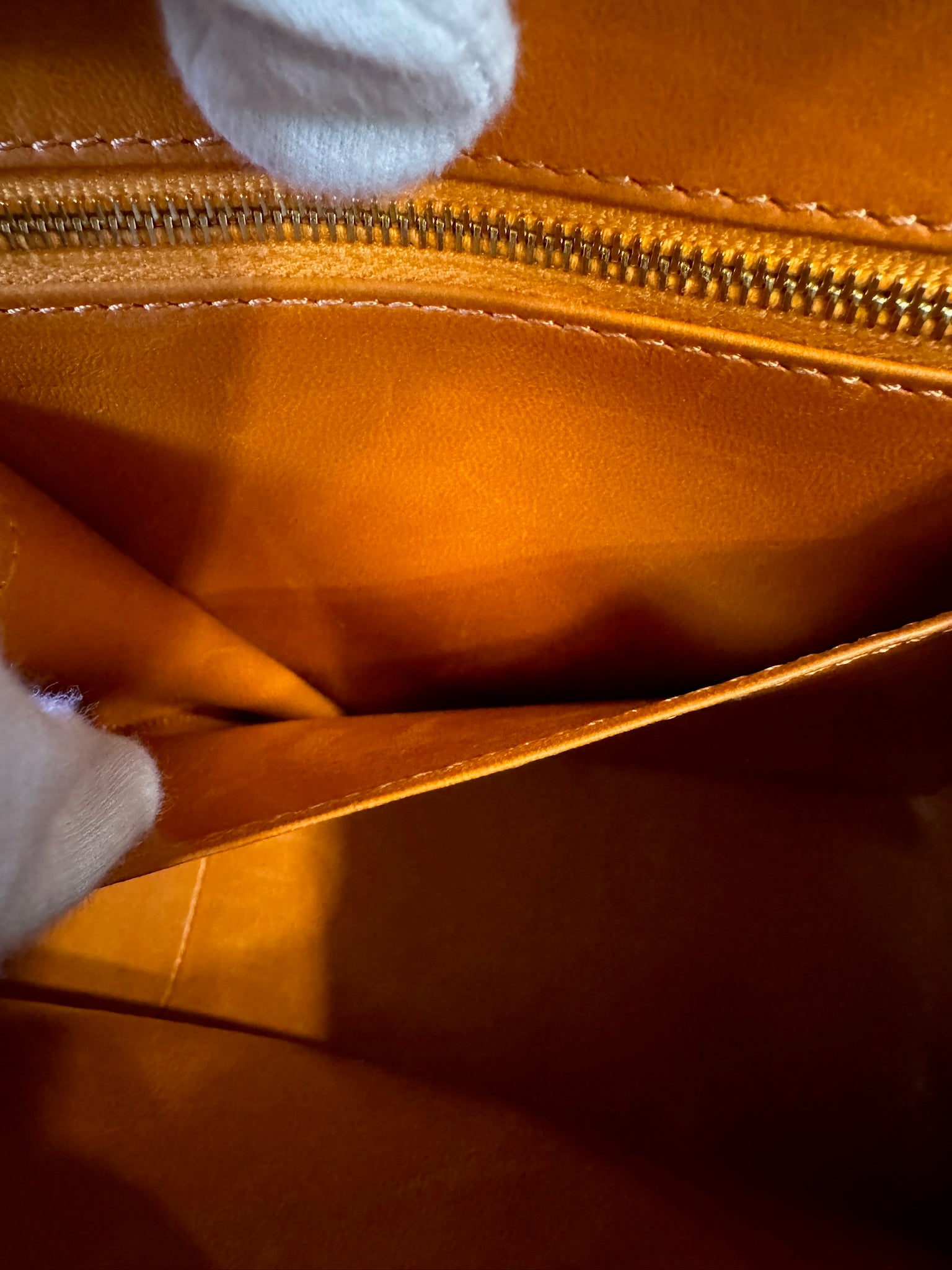 Chanel Orange Alligator Large Classic Double Flapbag