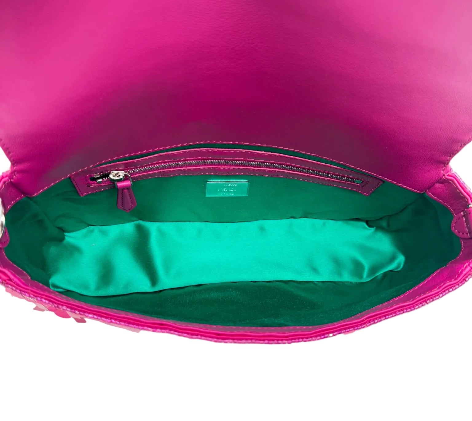 FENDI Pink Sequins Baguette