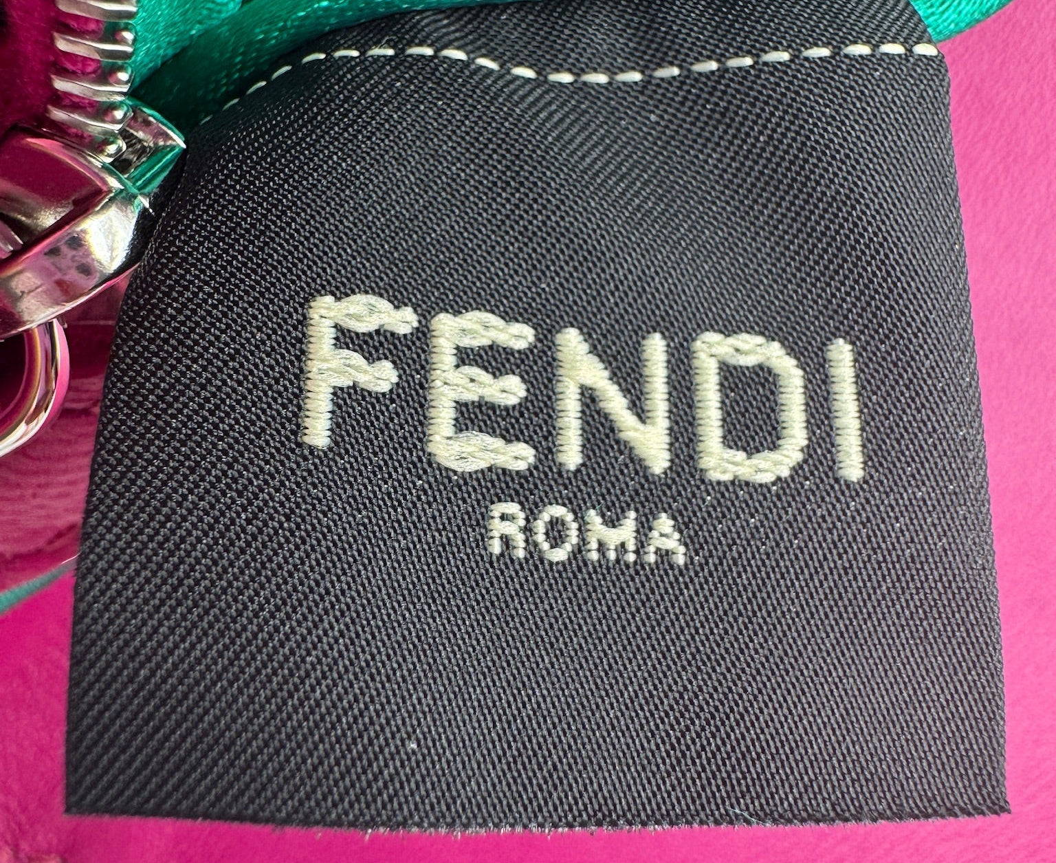 FENDI Pink Sequins Baguette