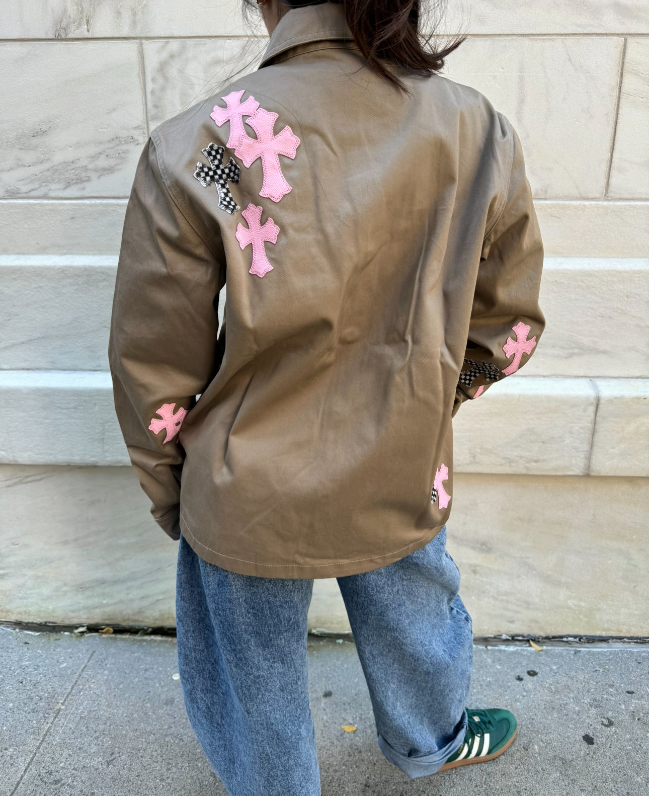 Chrome Hearts Khaki with Pink Cross Jacket