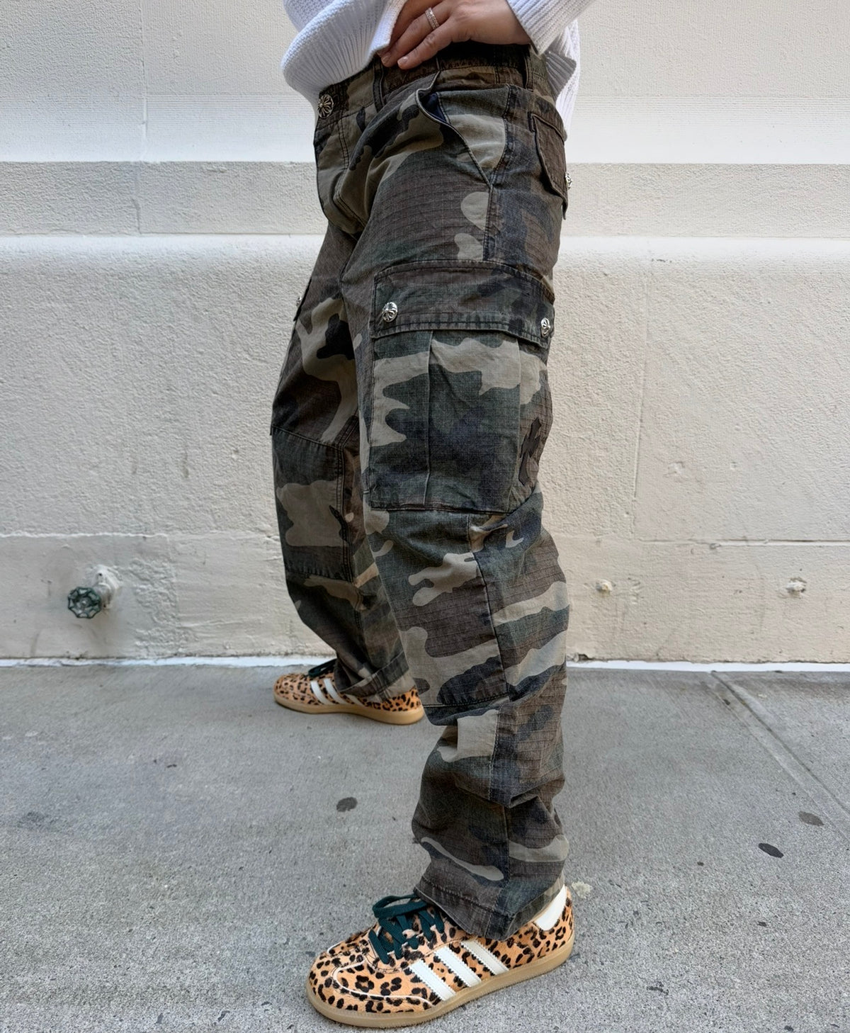Chrome Hearts Camouflage Devil Dog Cargo Pants