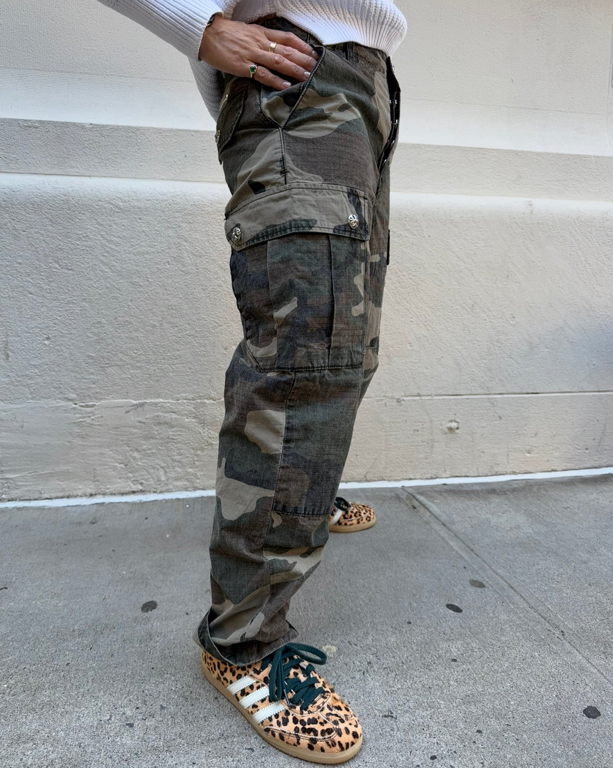Chrome Hearts Camouflage Devil Dog Cargo Pants