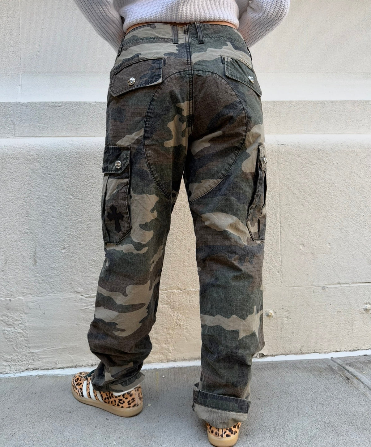 Chrome Hearts Camouflage Devil Dog Cargo Pants