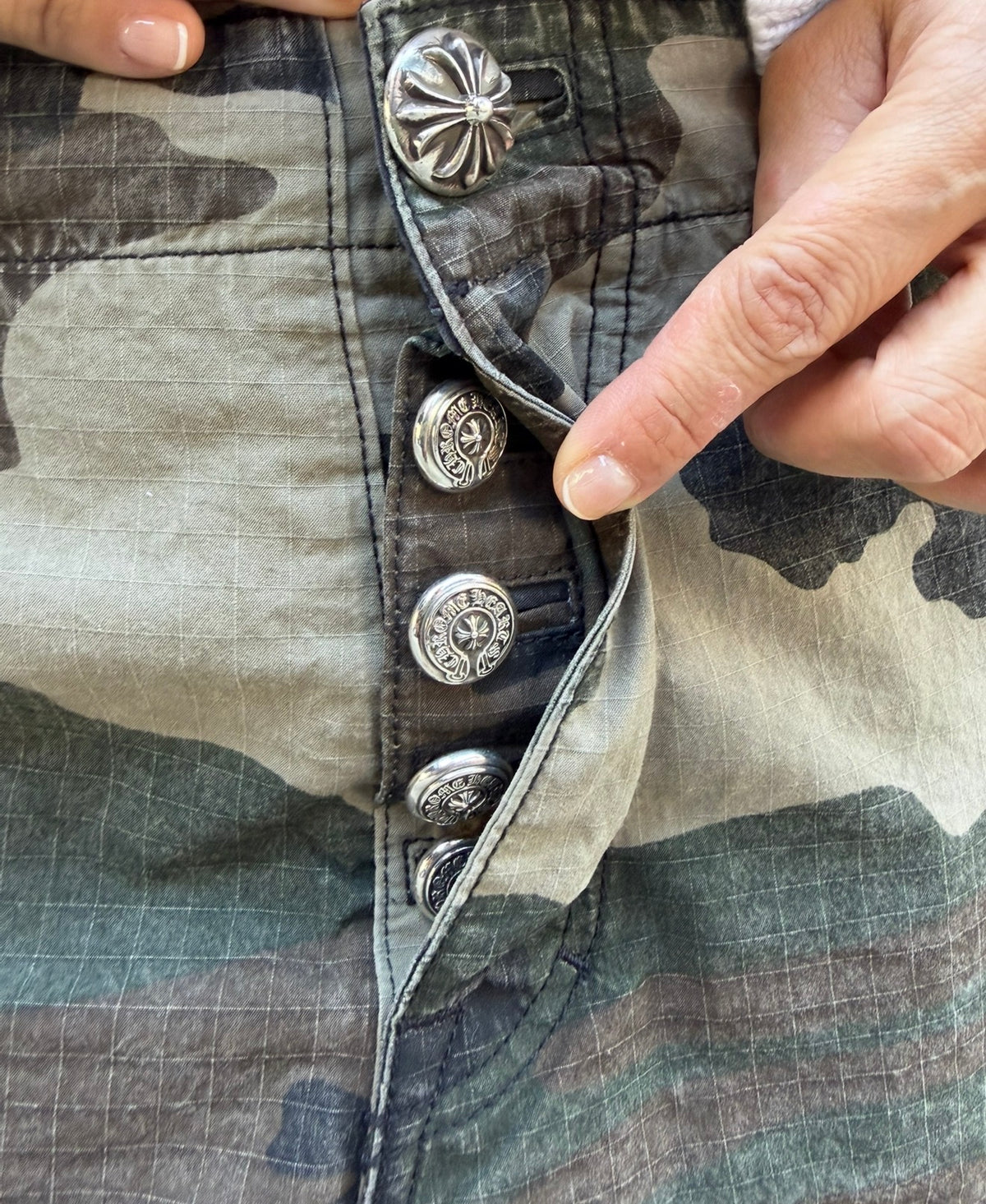 Chrome Hearts Camouflage Devil Dog Cargo Pants