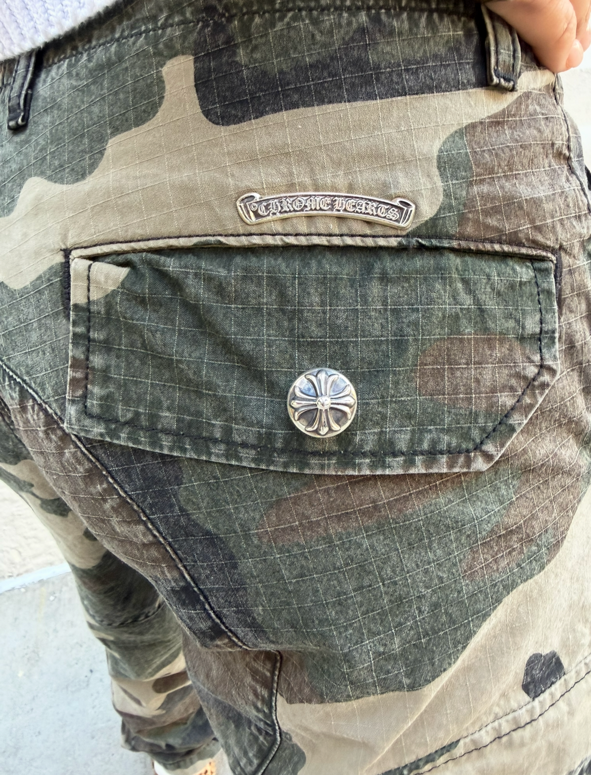 Chrome Hearts Camouflage Devil Dog Cargo Pants