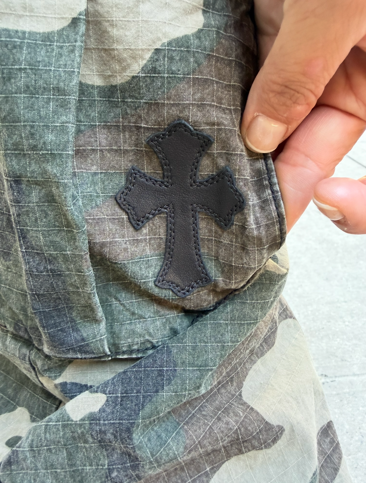 Chrome Hearts Camouflage Devil Dog Cargo Pants