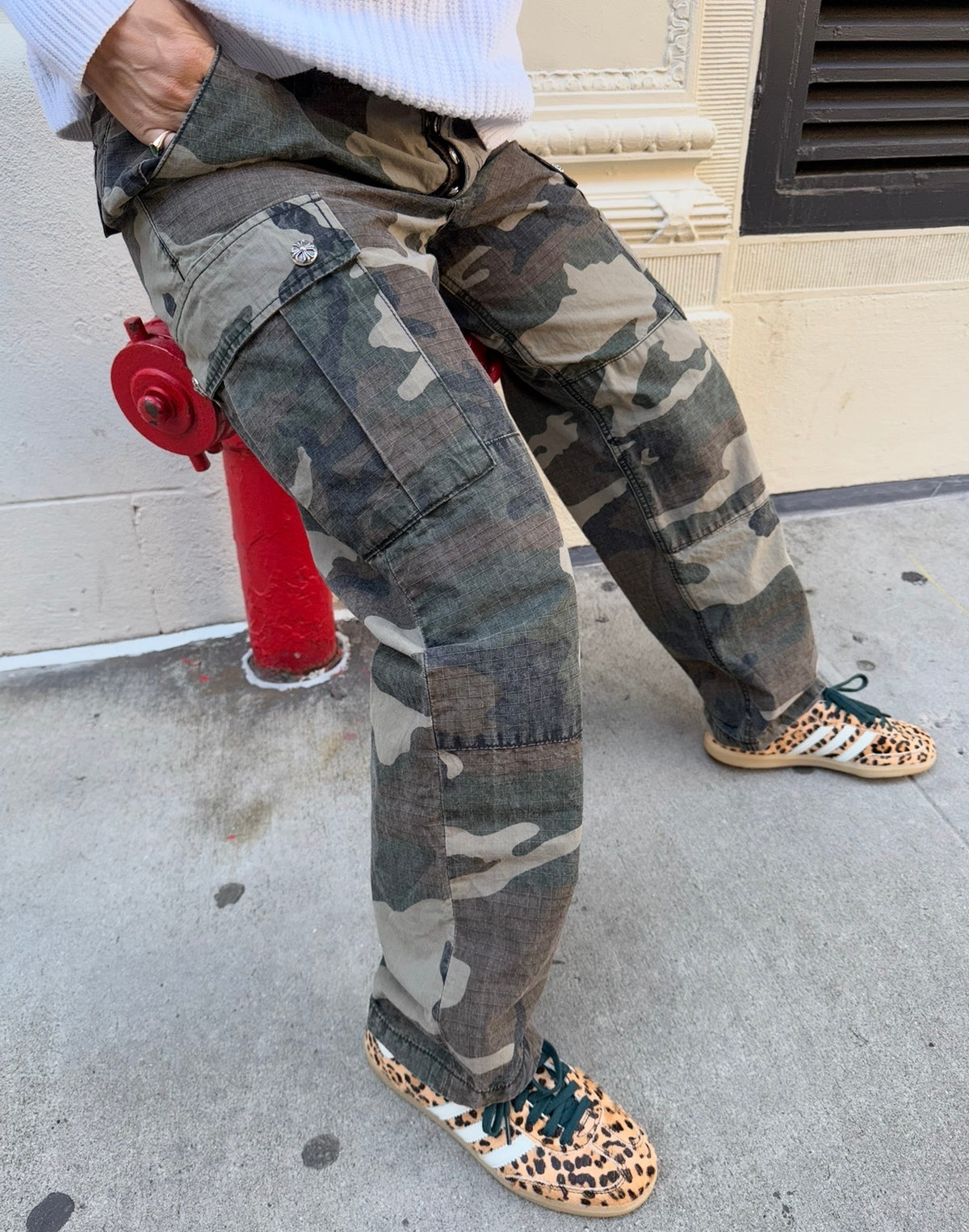 Chrome Hearts Camouflage Devil Dog Cargo Pants