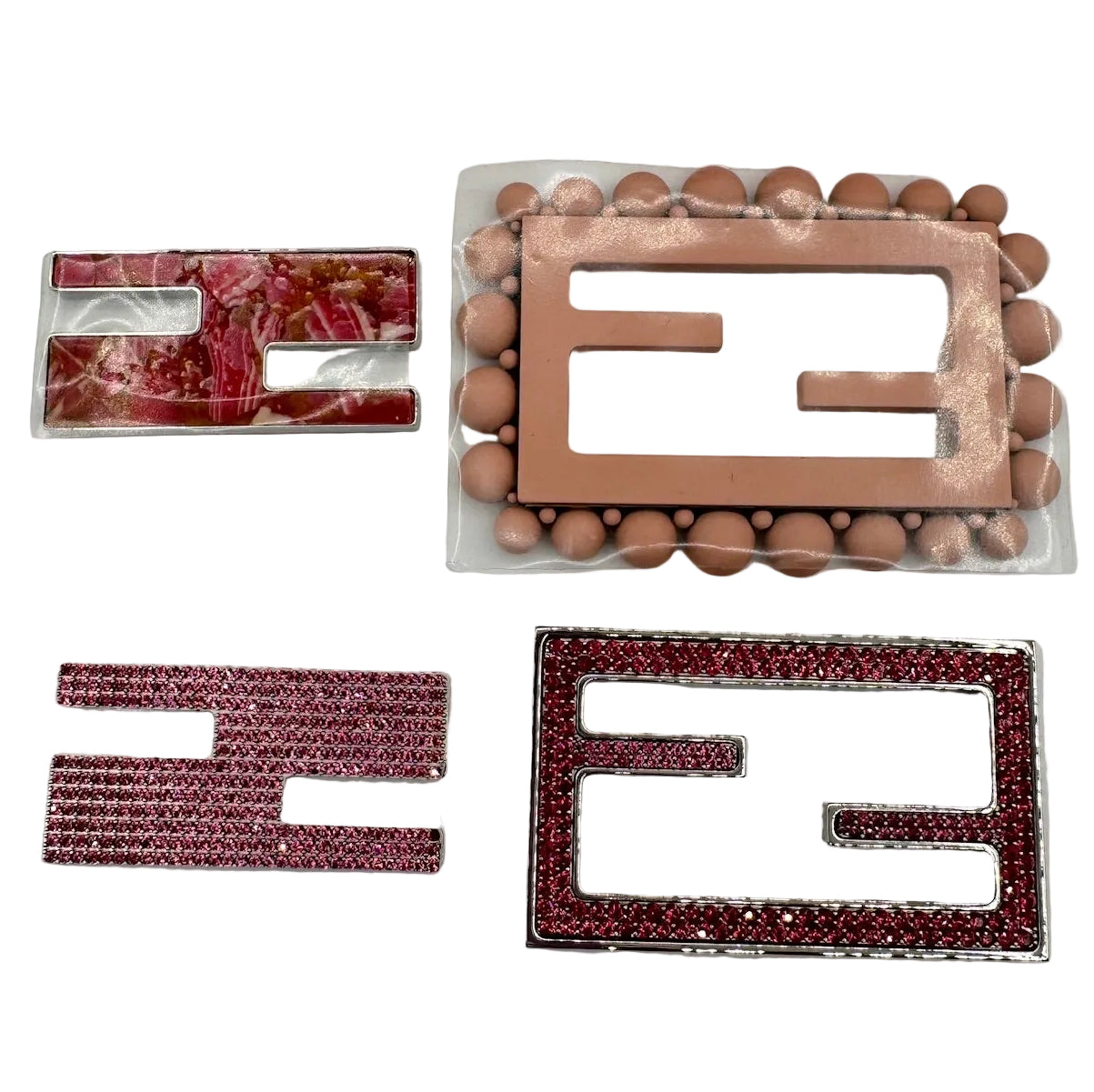 Fendi X Sarah Jessica Parker Pink Ombre Sequin Baguette