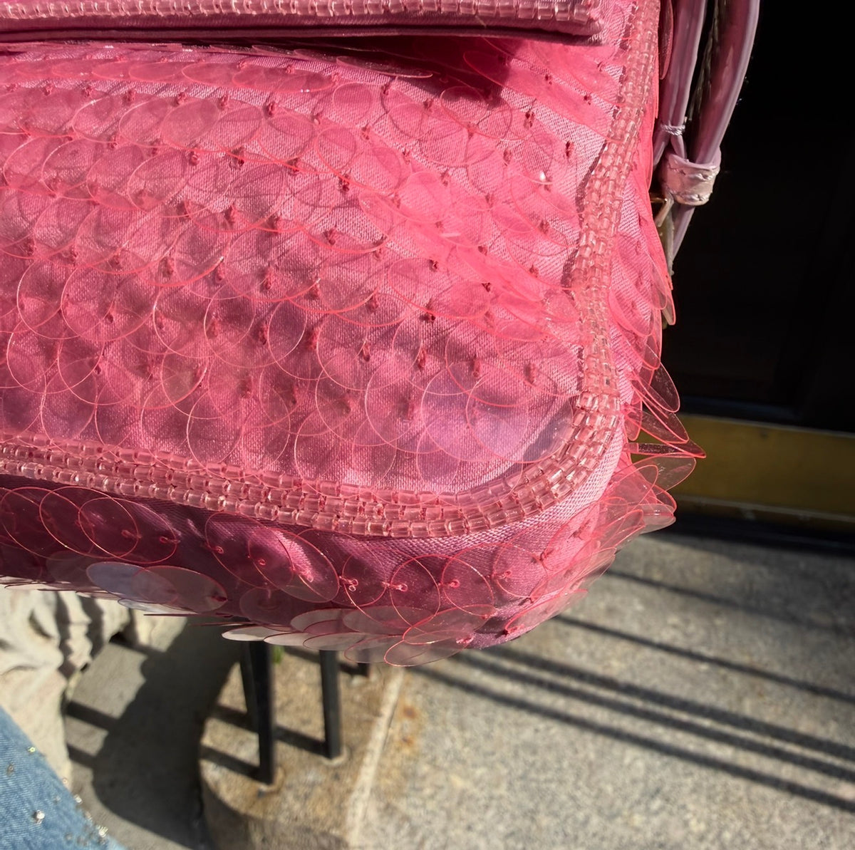 FENDI Pink Sequin Baguette