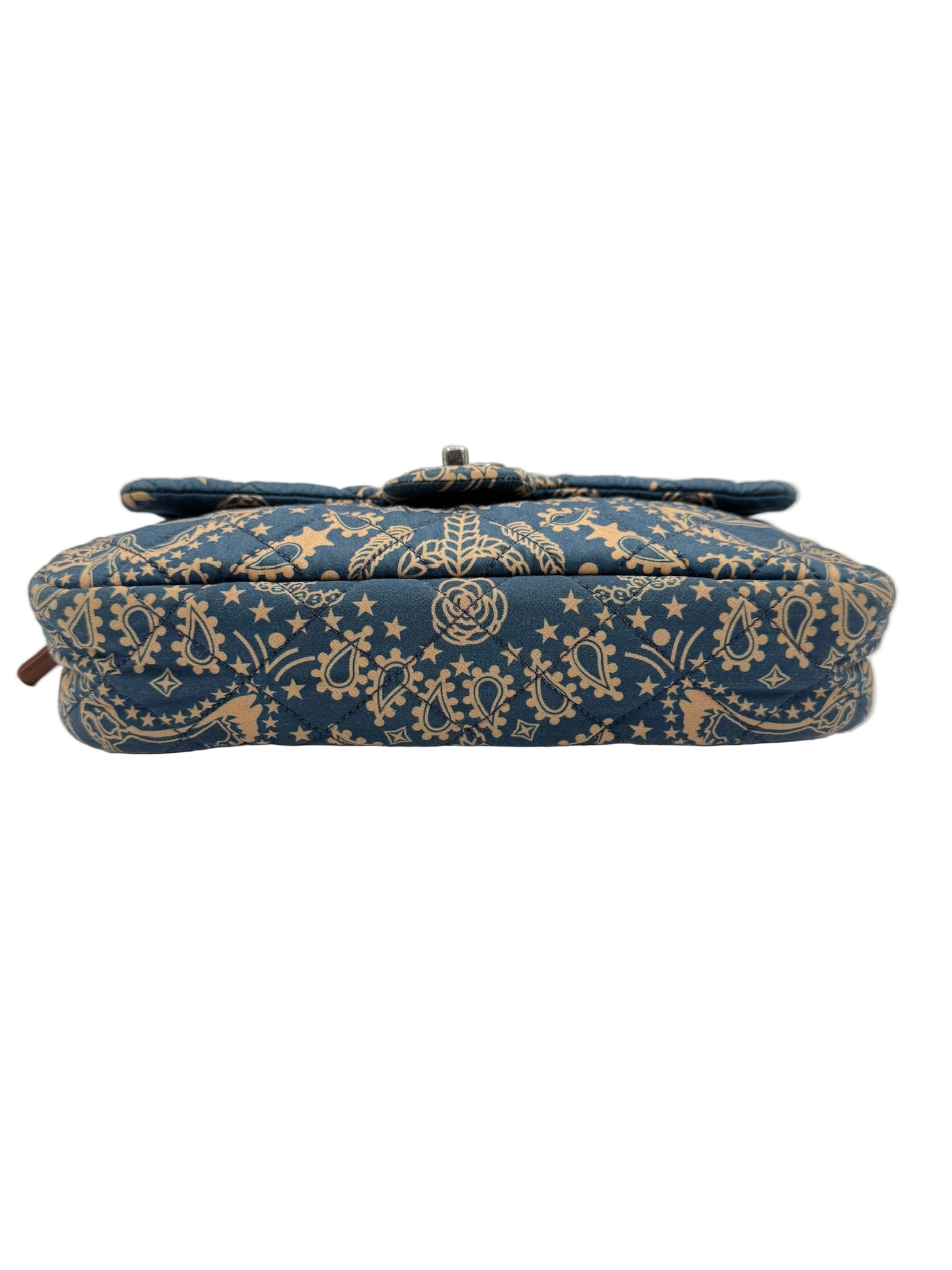 Chanel Light Blue Cowboy Bandana FlapBag