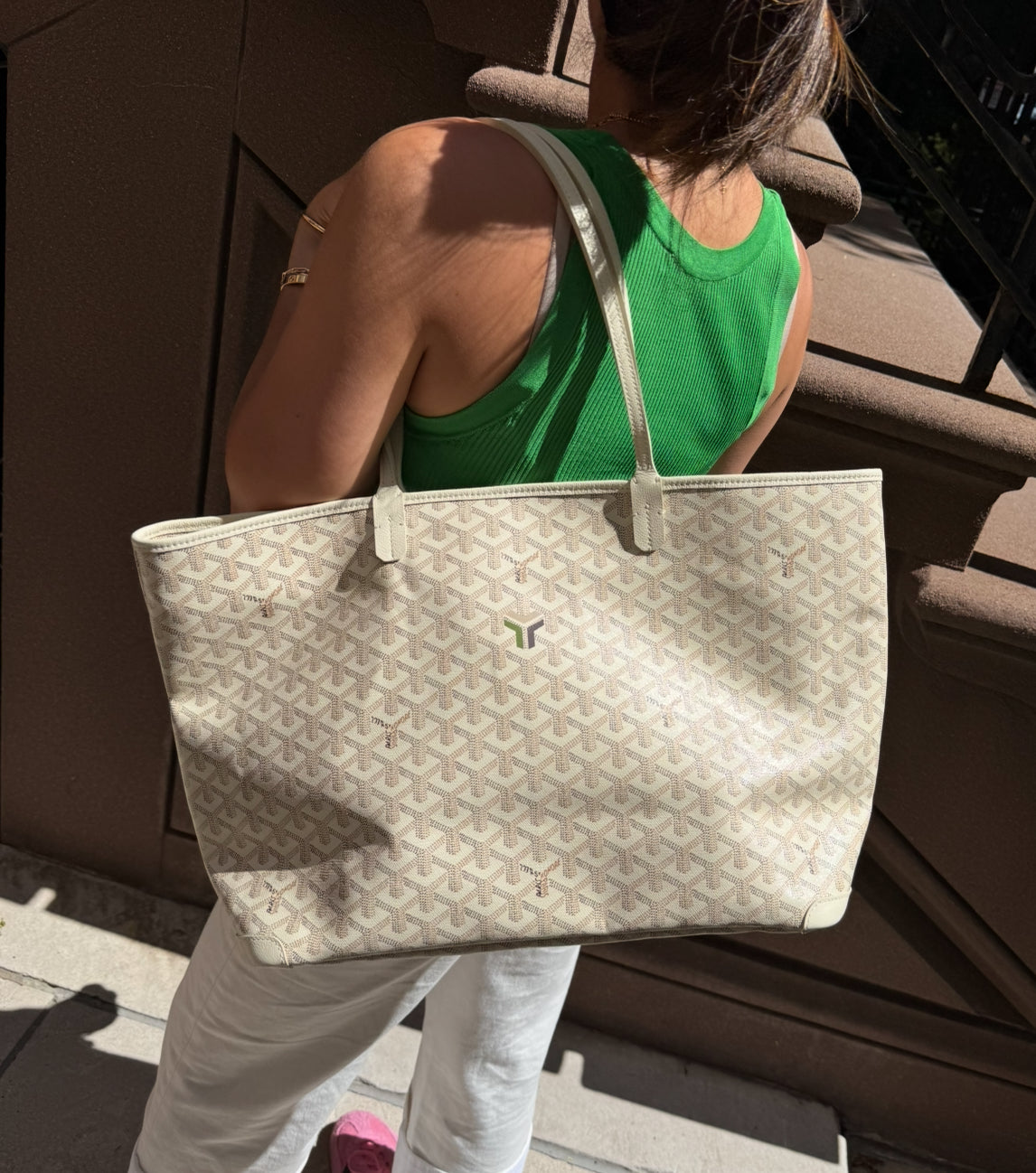 Goyard Artois Beige Sand Color Tote Bag