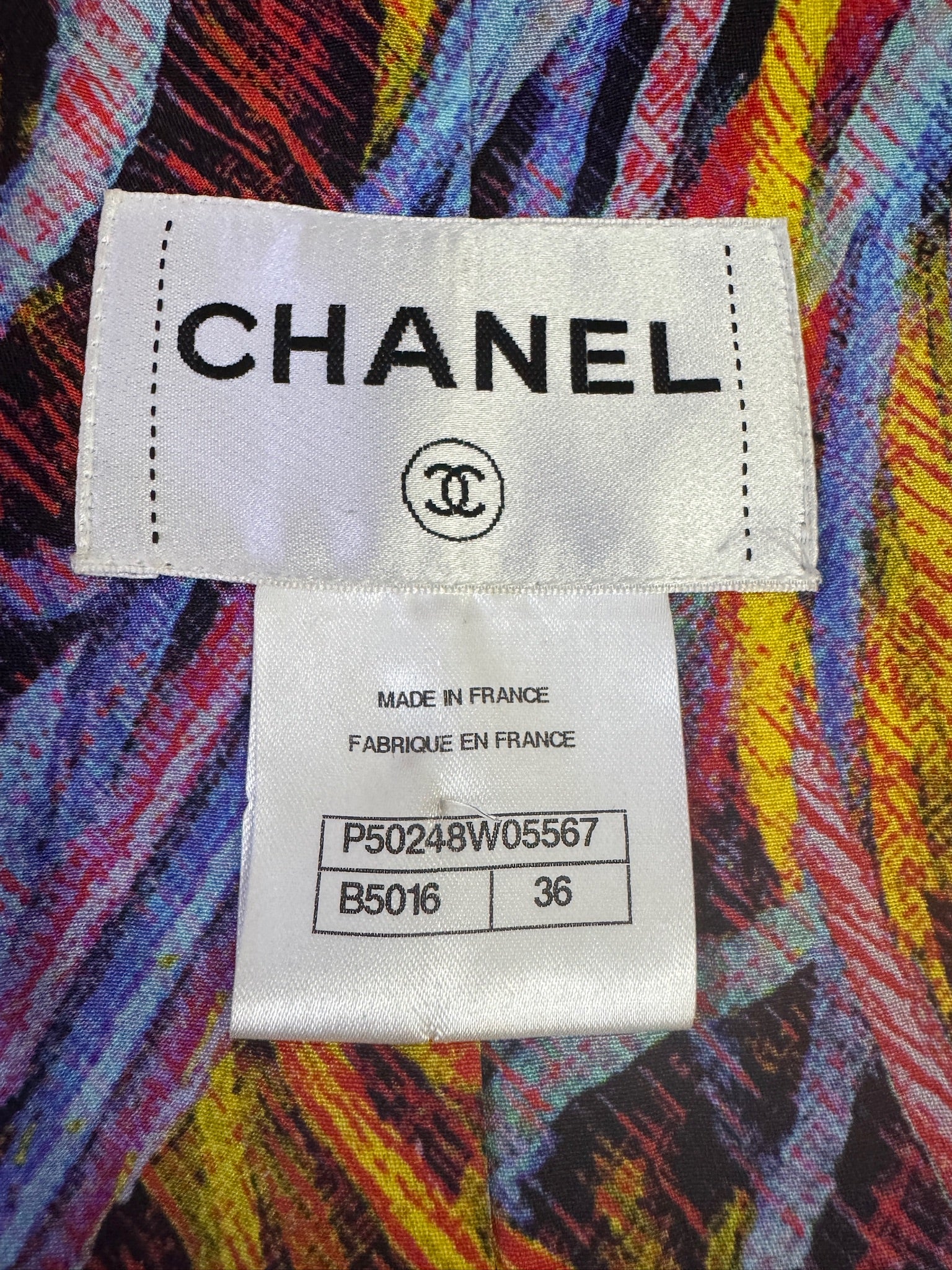 CHANEL Multicolor Tweed Jacket with Zippers