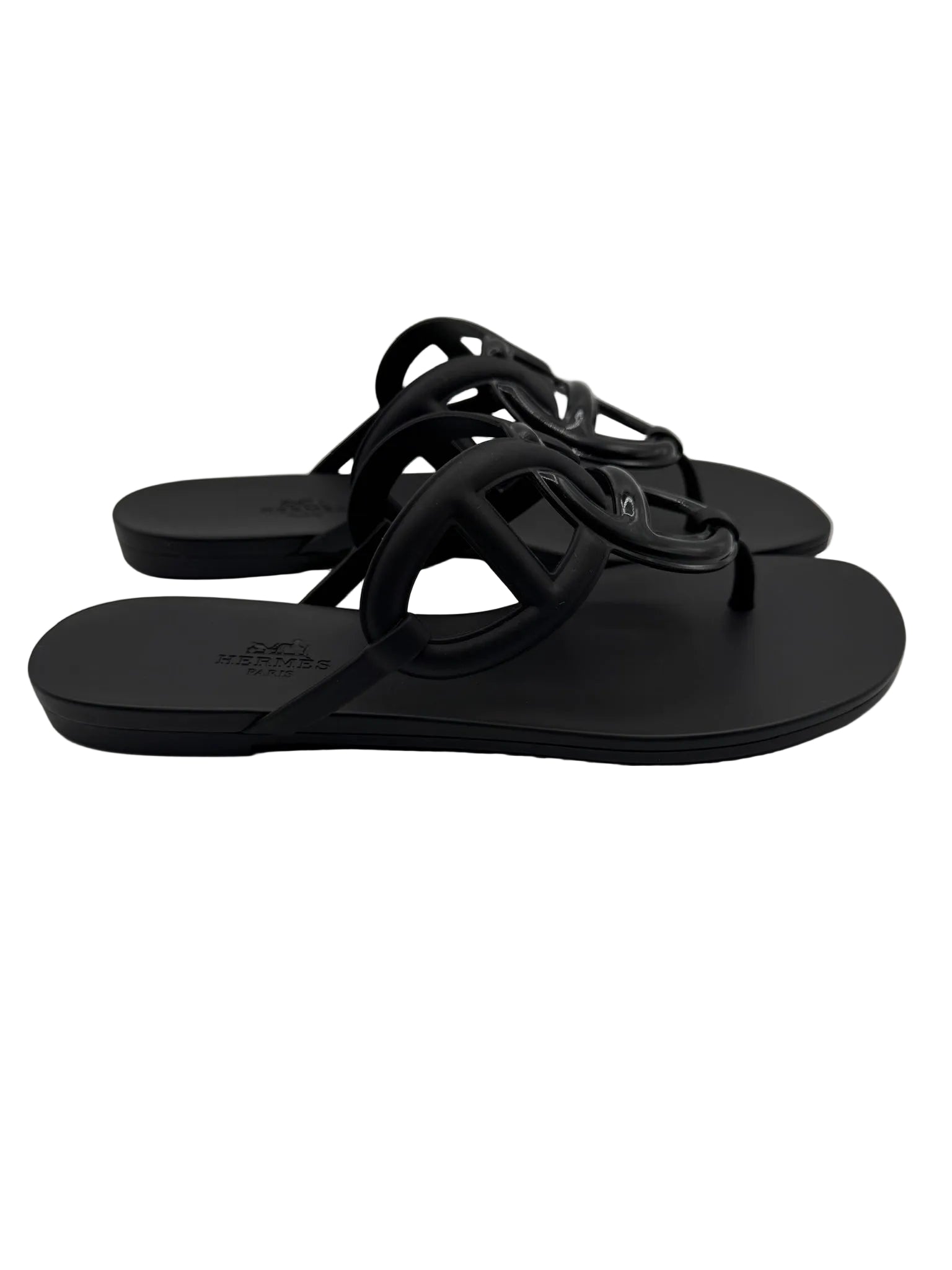 Hermès Egerie Black Sandal