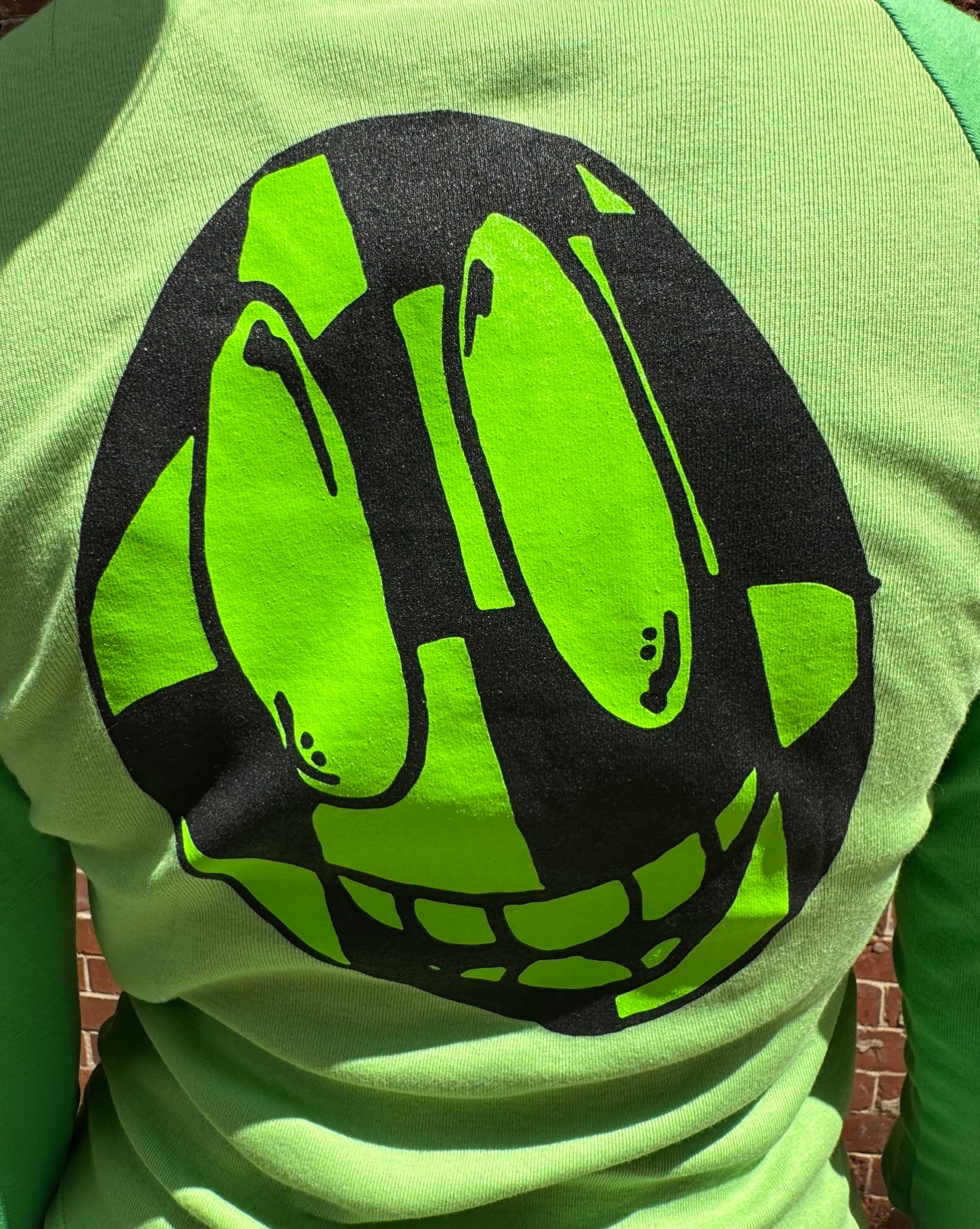 Chrome Hearts MattyBoy Green Baseball Baby Tee - Size M