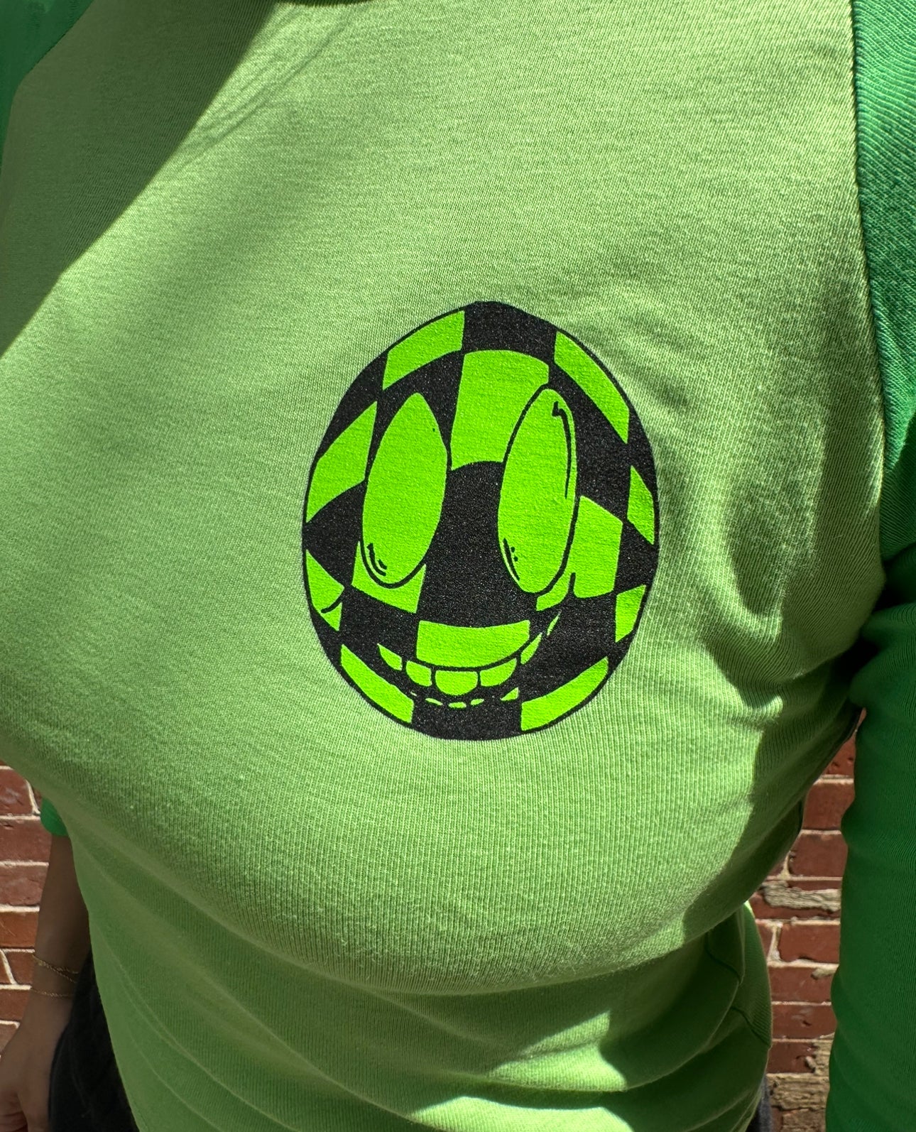 Chrome Hearts MattyBoy Green Baseball Baby Tee - Size M