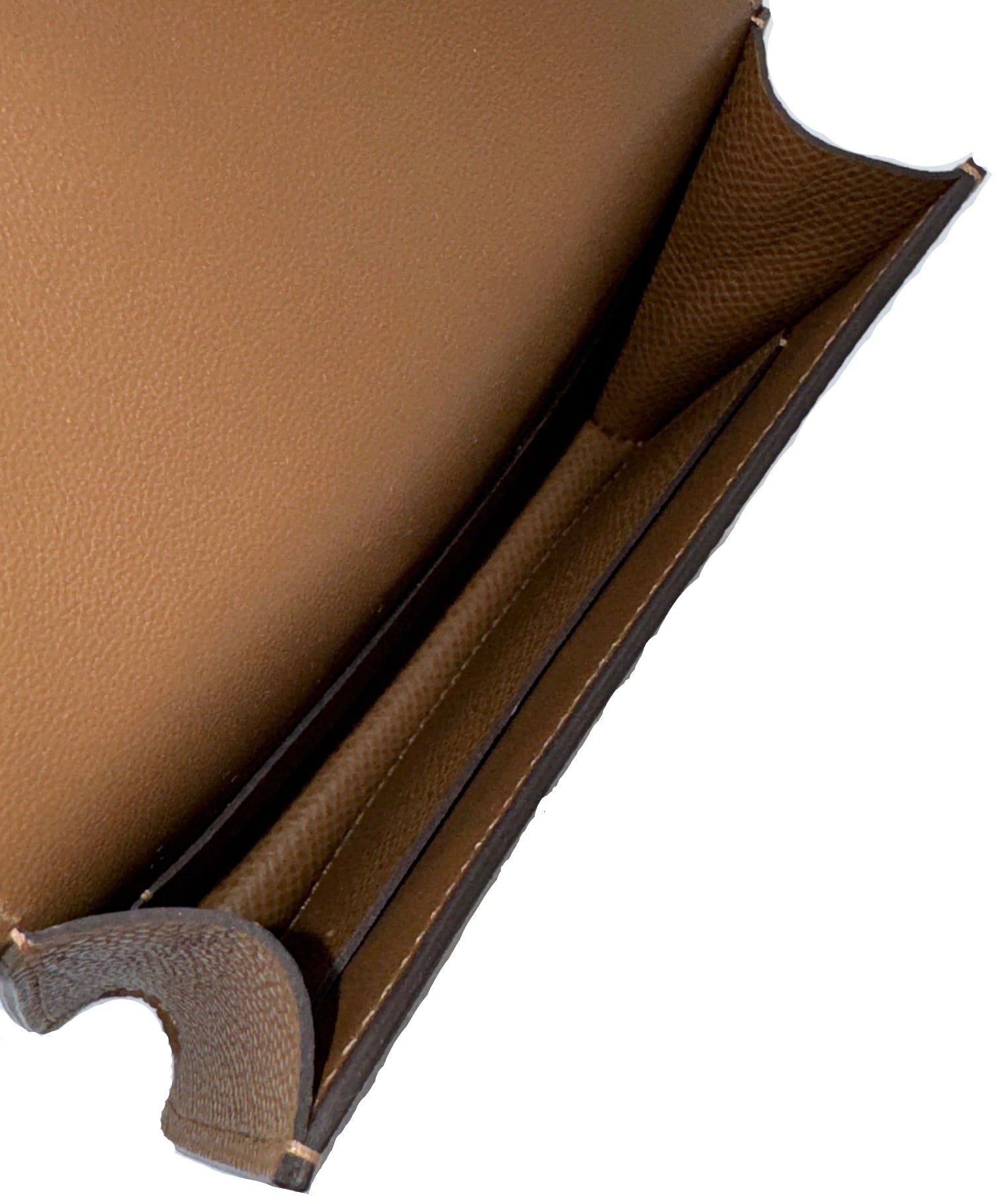 Hermès Constance Slim Wallet Alezan Gold Hardware