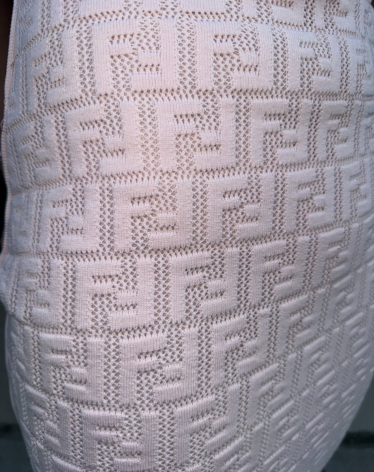 Fendi Light Pink FF Logo Dress