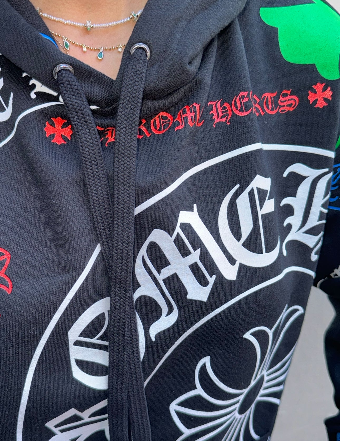 Chrome Hearts Black Stencil Hoodie
