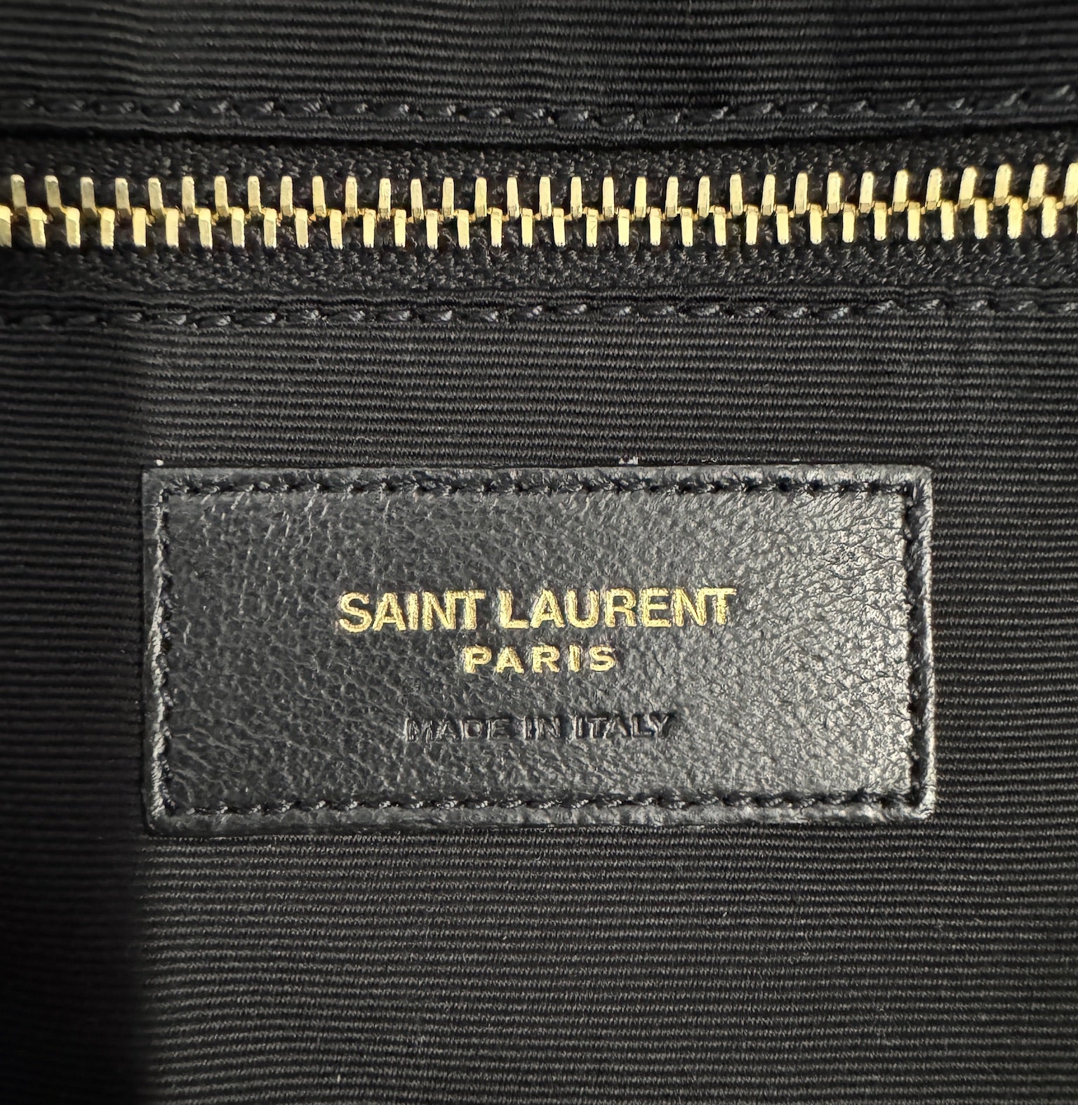 Saint Laurent YSL Black Leather Maxi Tote Bag