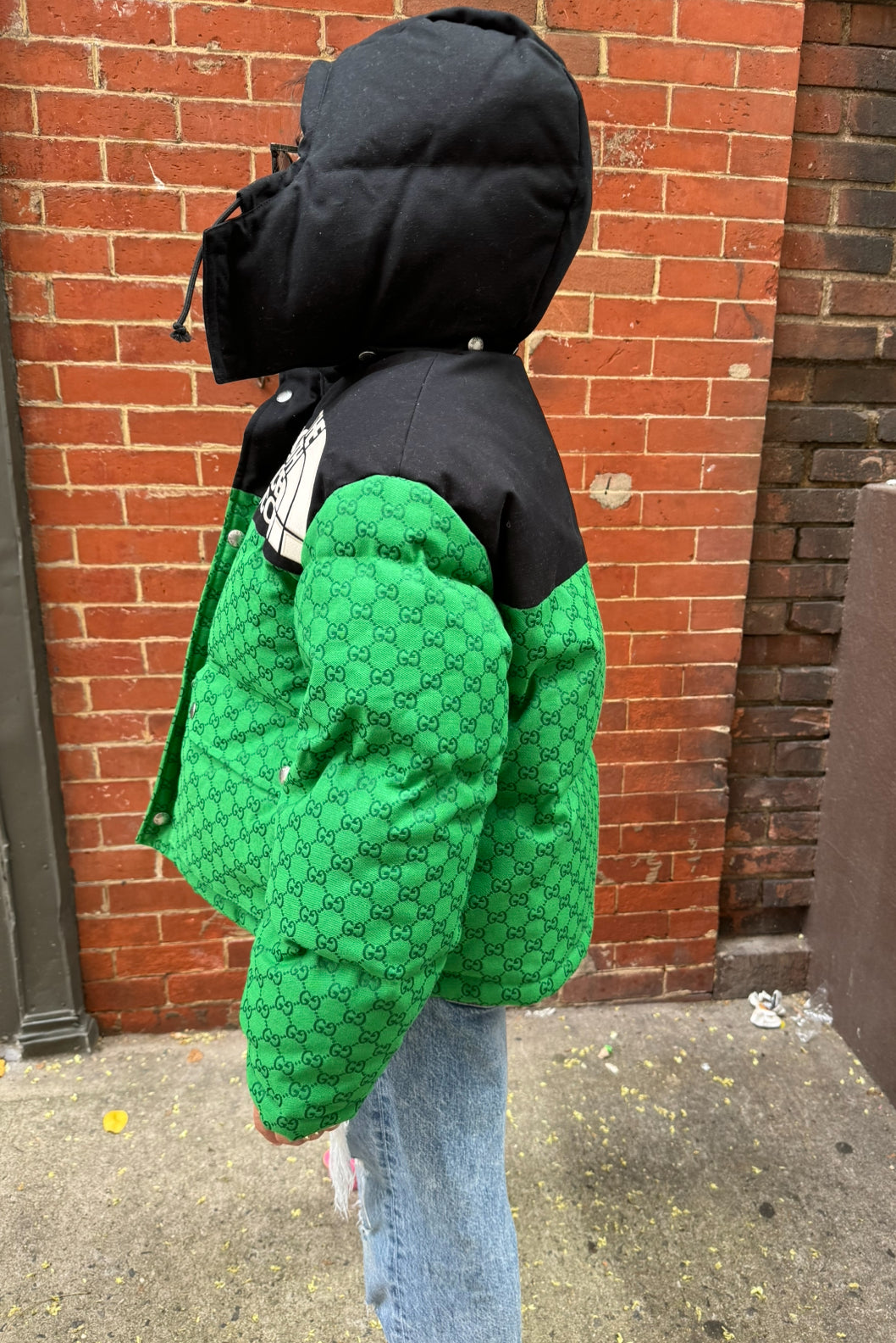 Gucci X North Face Green Puffer Jacket