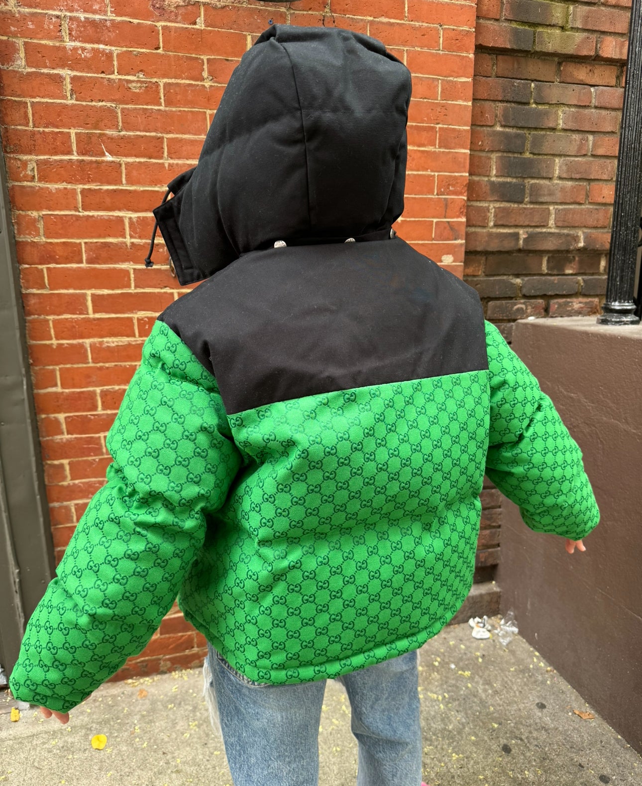 Gucci X North Face Green Puffer Jacket