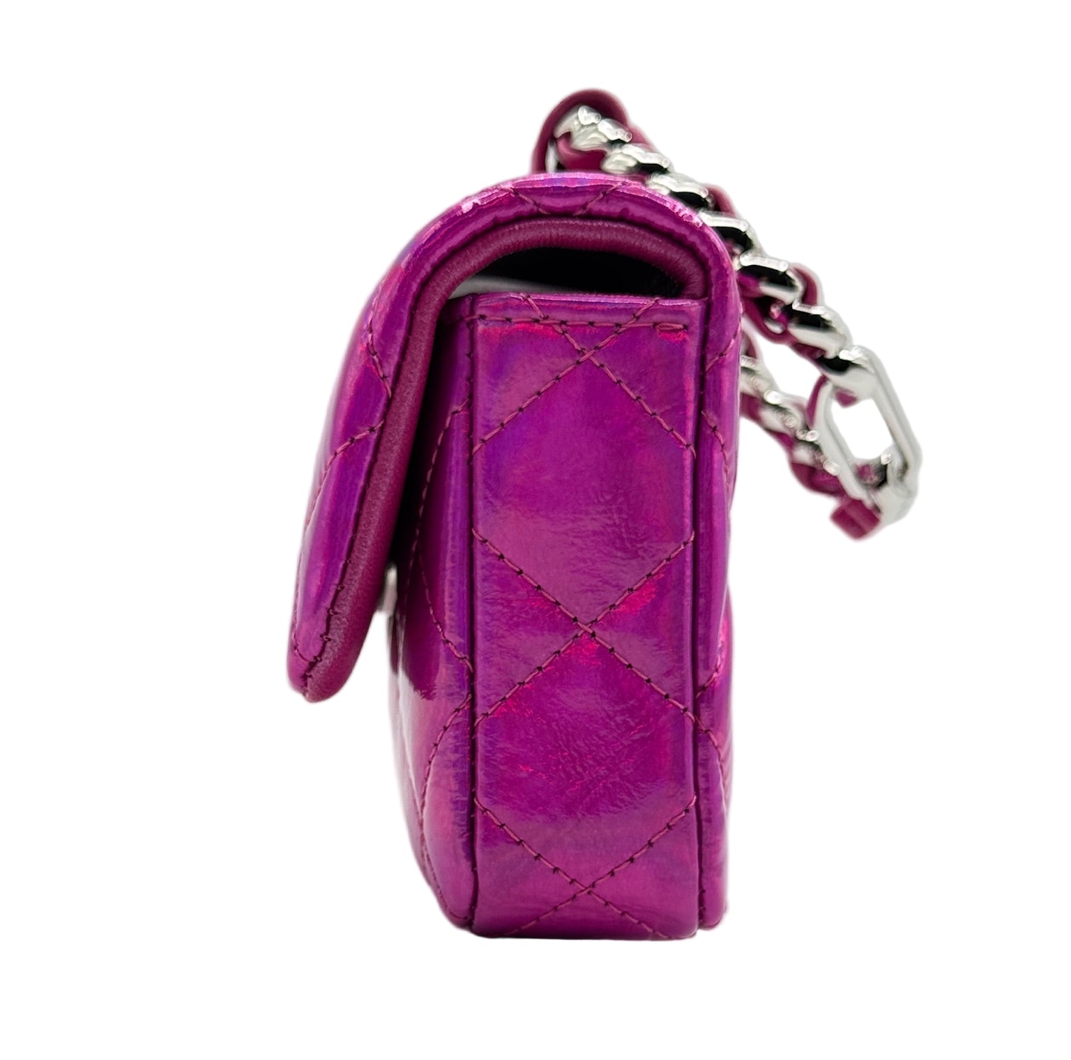 Chanel Pink Iridescent Mirror Bag Charm