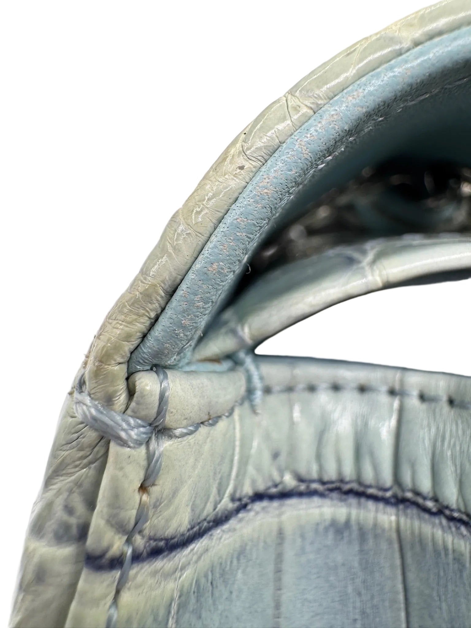 Chanel Ombre Blue Alligator Medium Flapbag