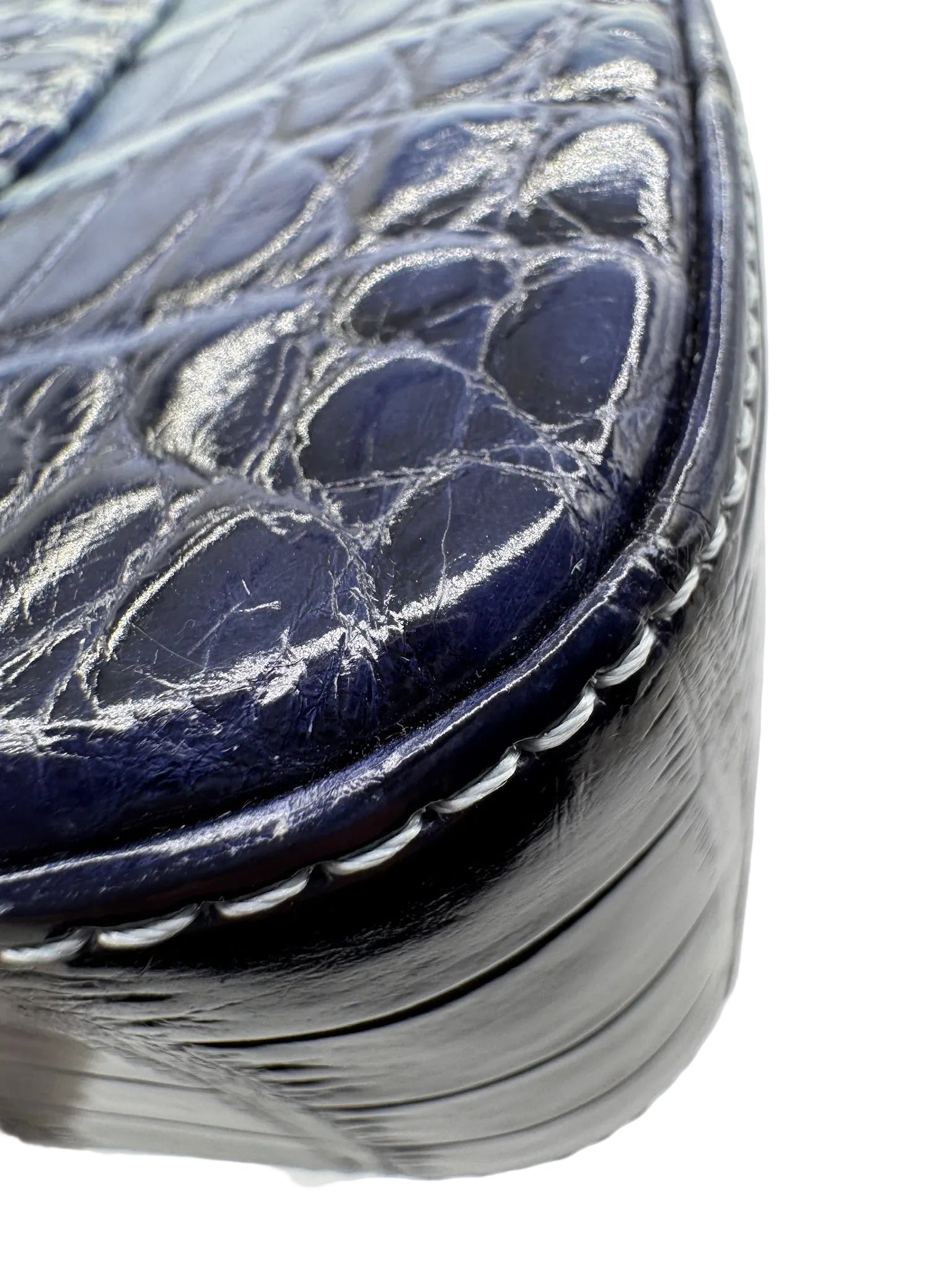Chanel Ombre Blue Alligator Medium Flapbag