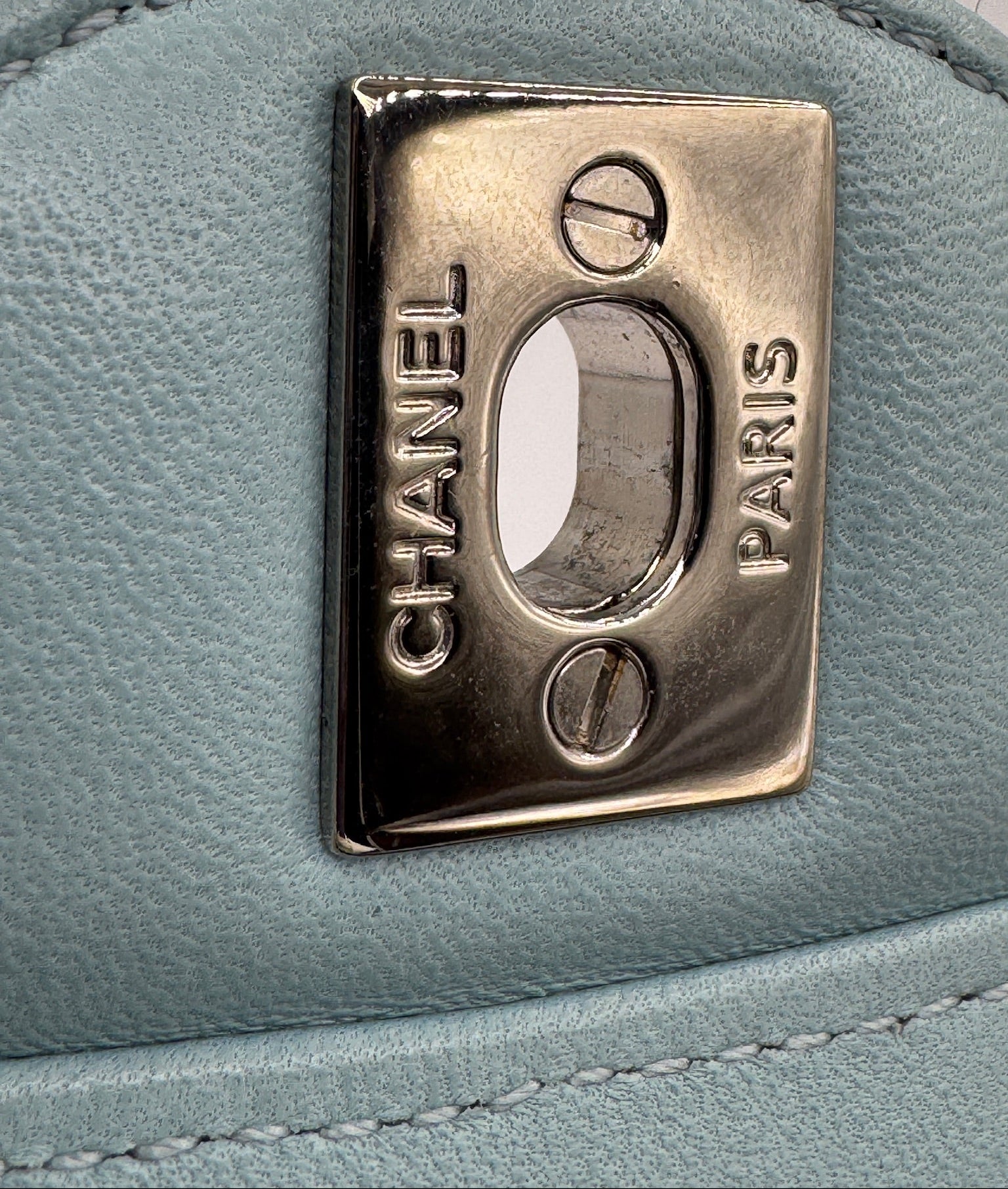 Chanel Ombre Blue Alligator Medium Flapbag