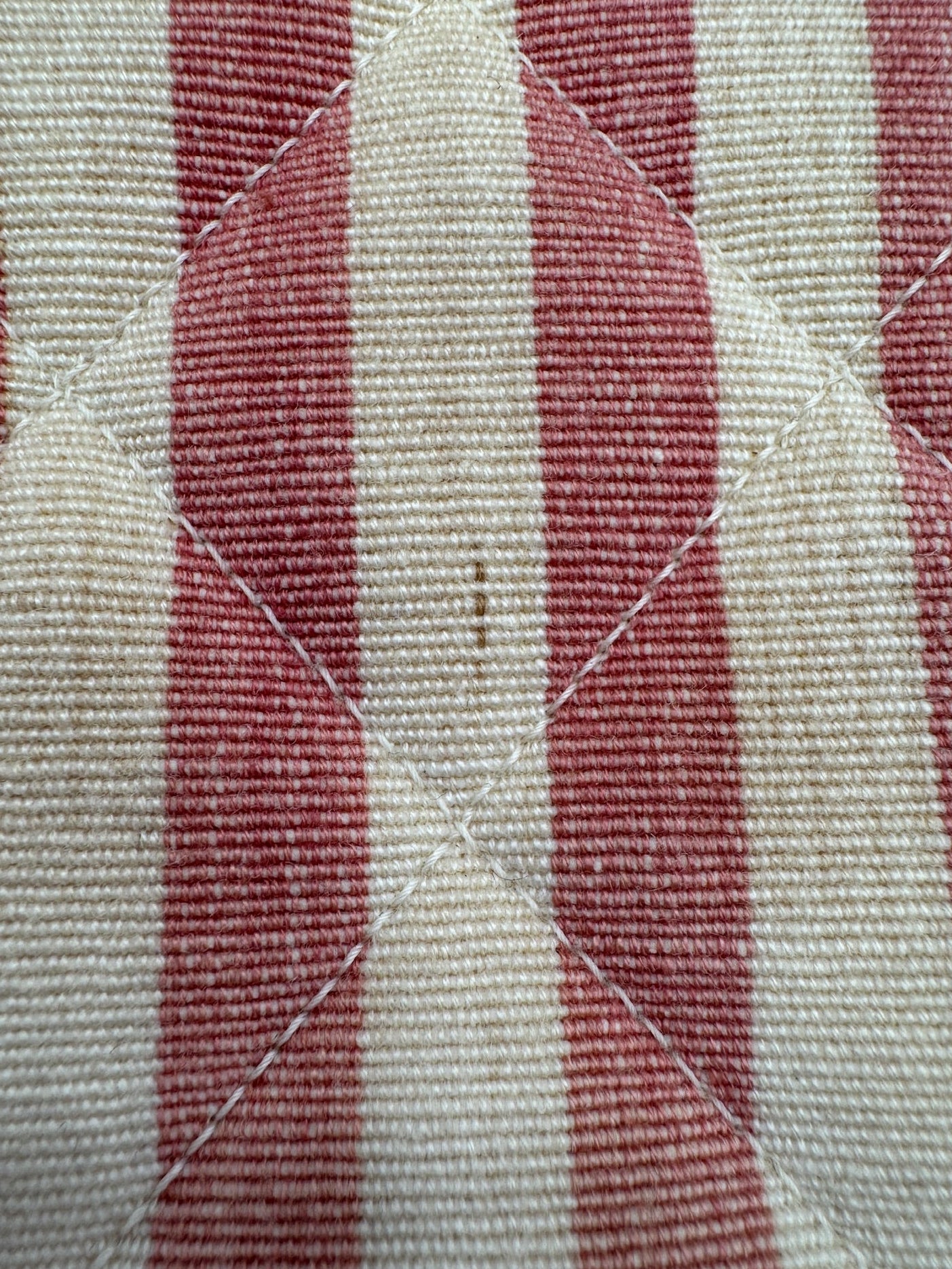 CHANEL 1990s Vintage Pink and White Stripe Flapbag