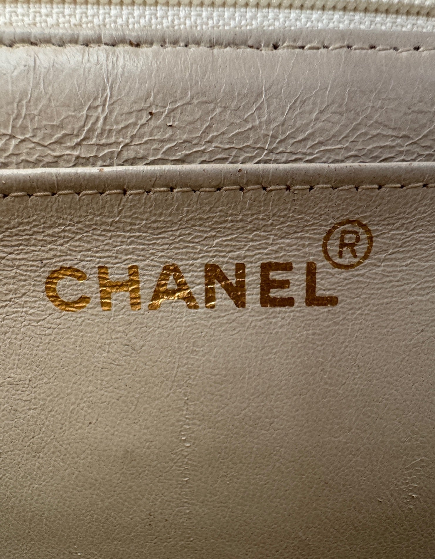 CHANEL 1990s Vintage Pink and White Stripe Flapbag